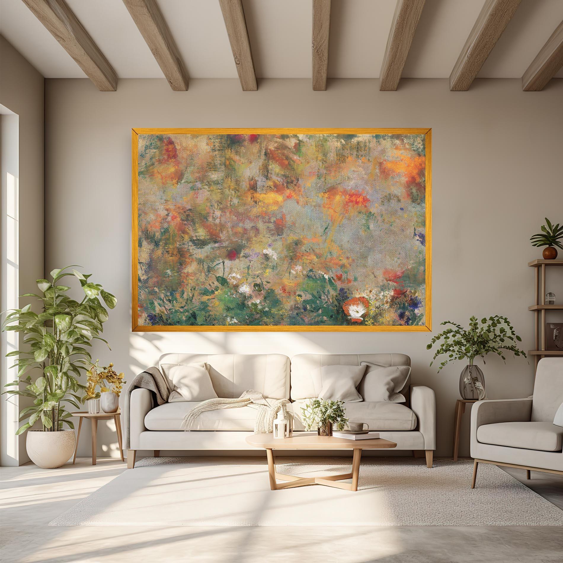 Tablou Canvas Abstract Flowers mockup 6