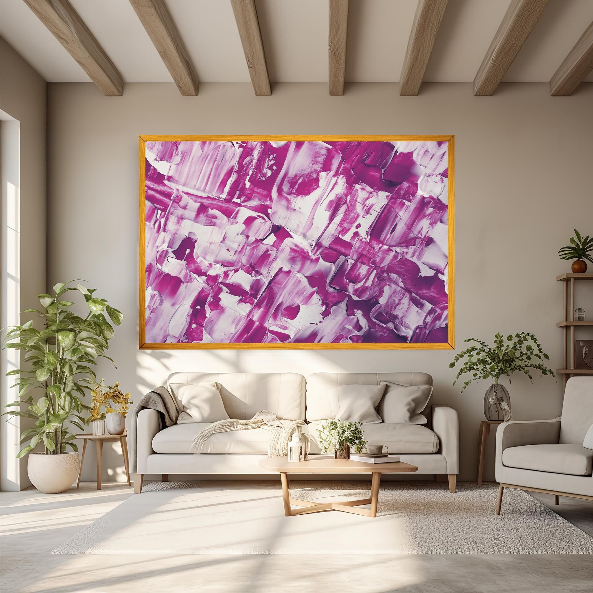 Abstract White And Pink mockup 6