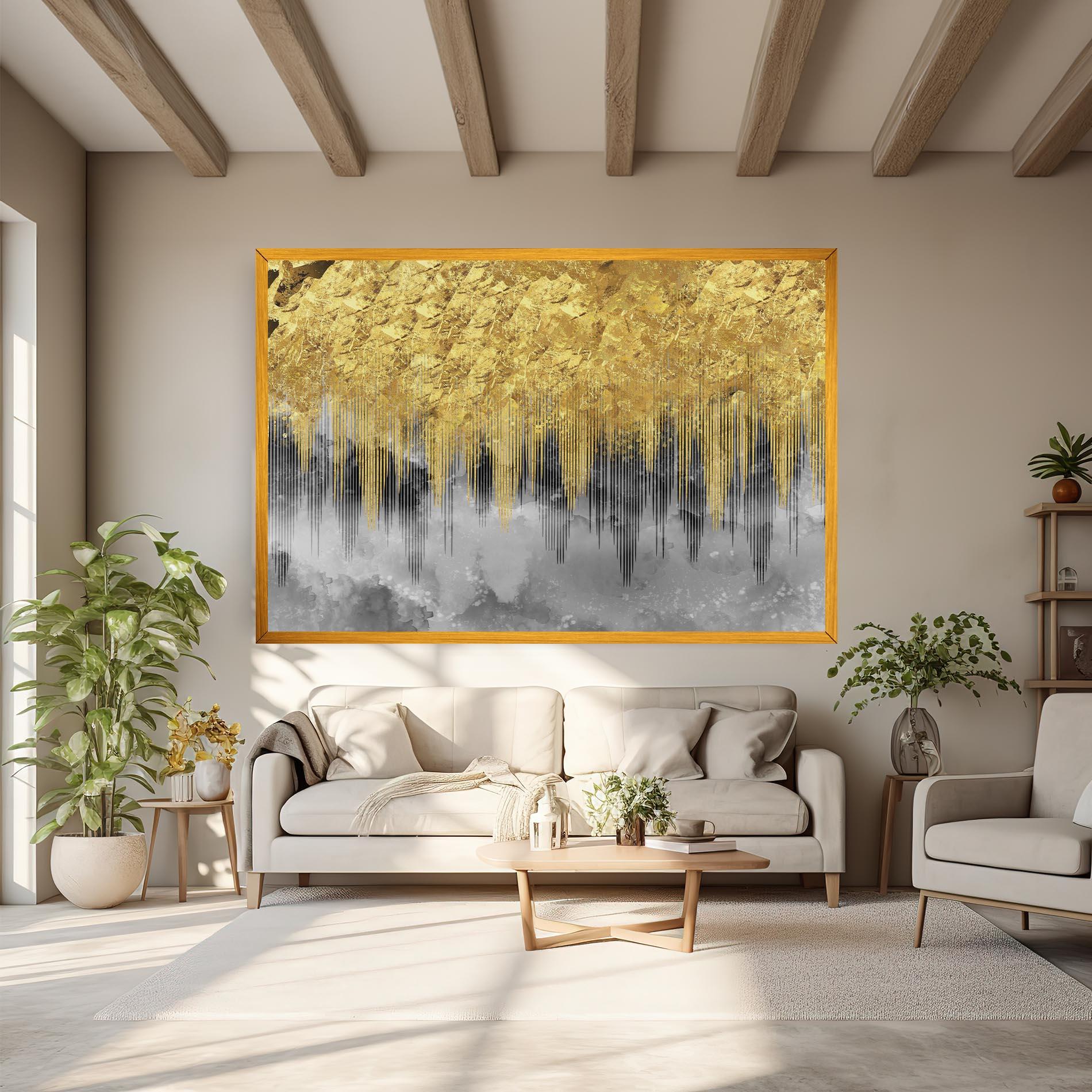 Tablou Canvas Golden Grey mockup 6