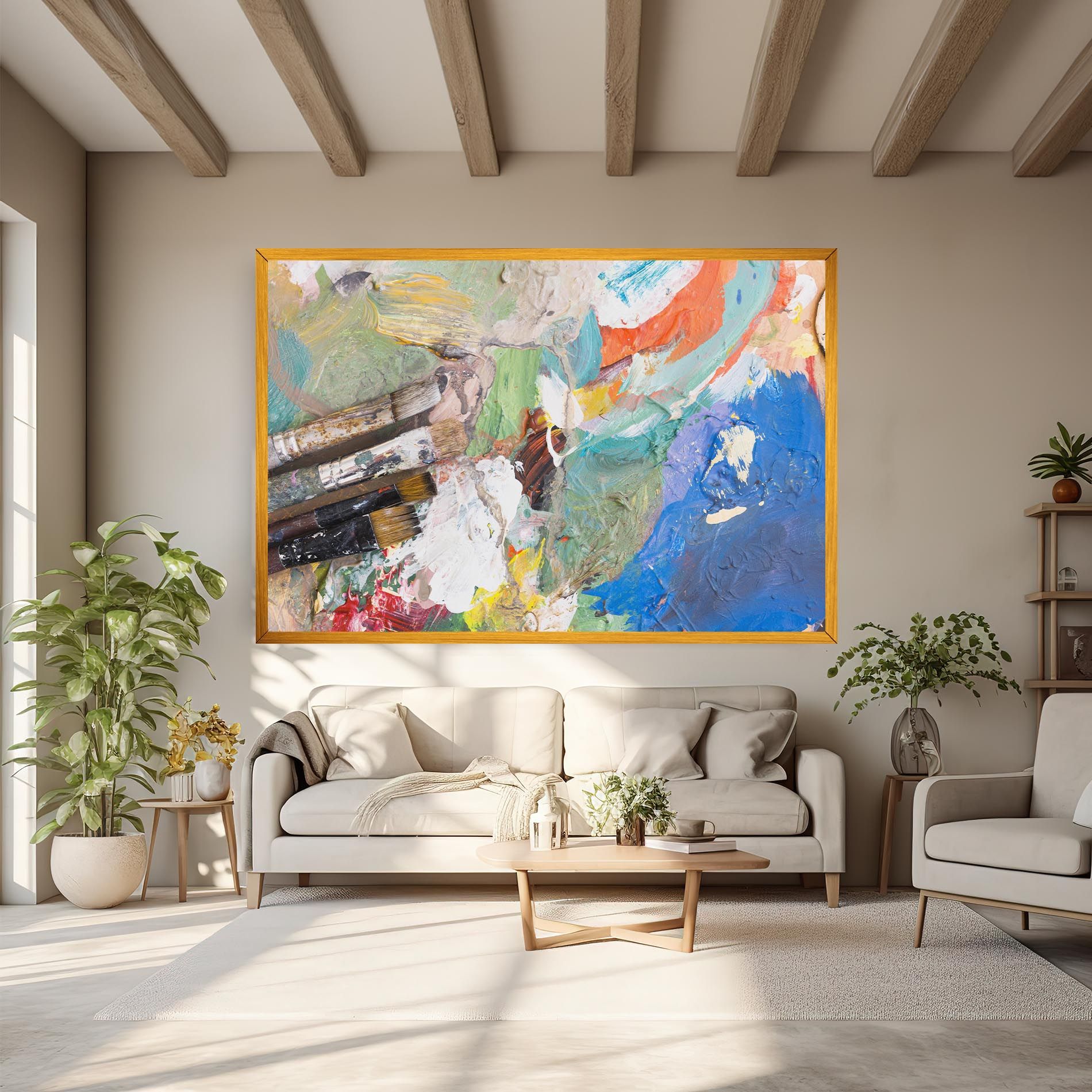 Messy Paint Brushes mockup 6