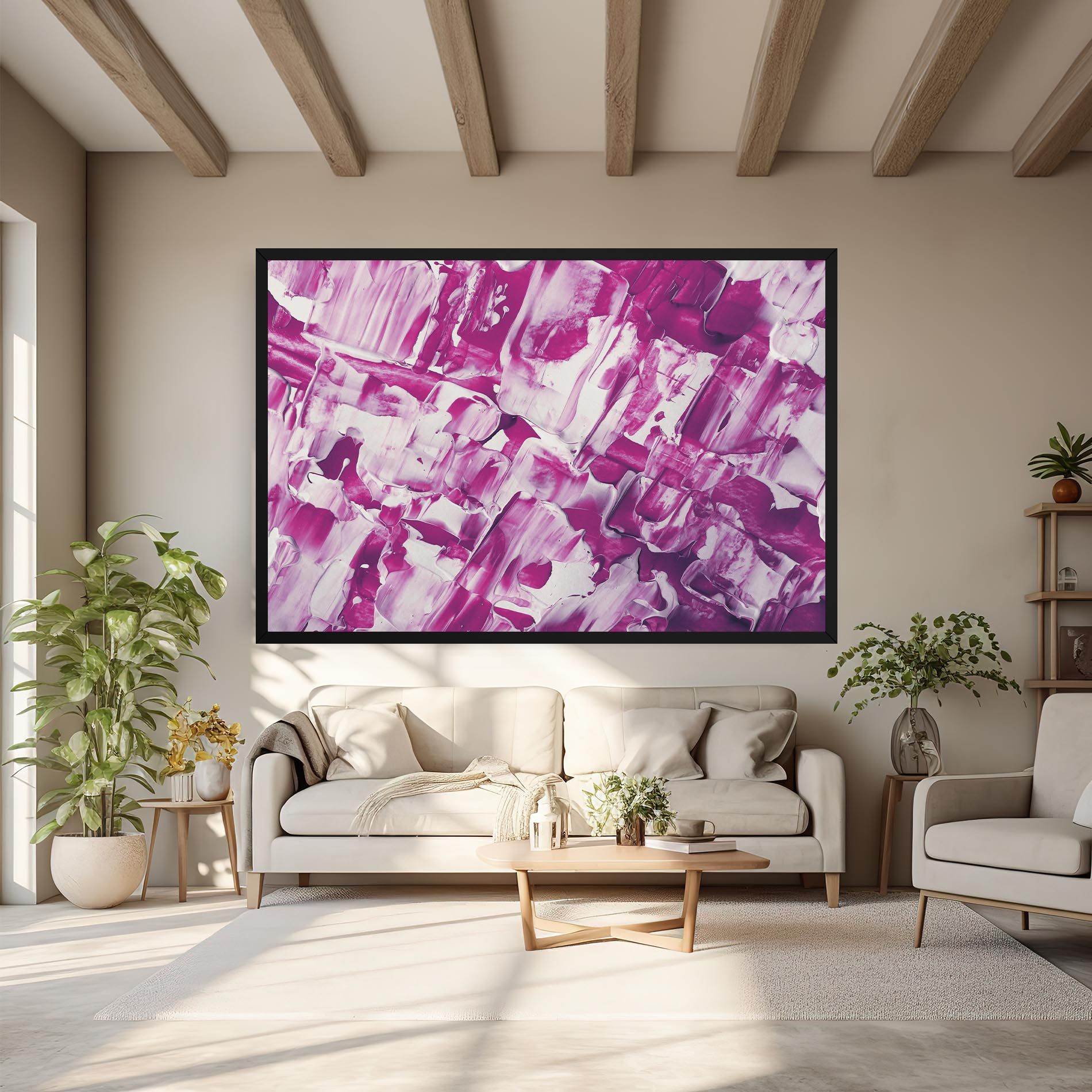 Abstract White And Pink mockup 6