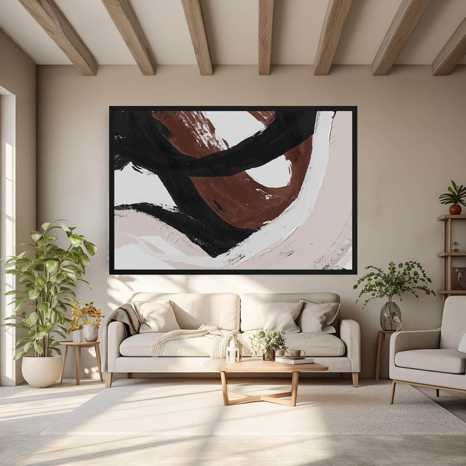 Cream Abstract mockup 6