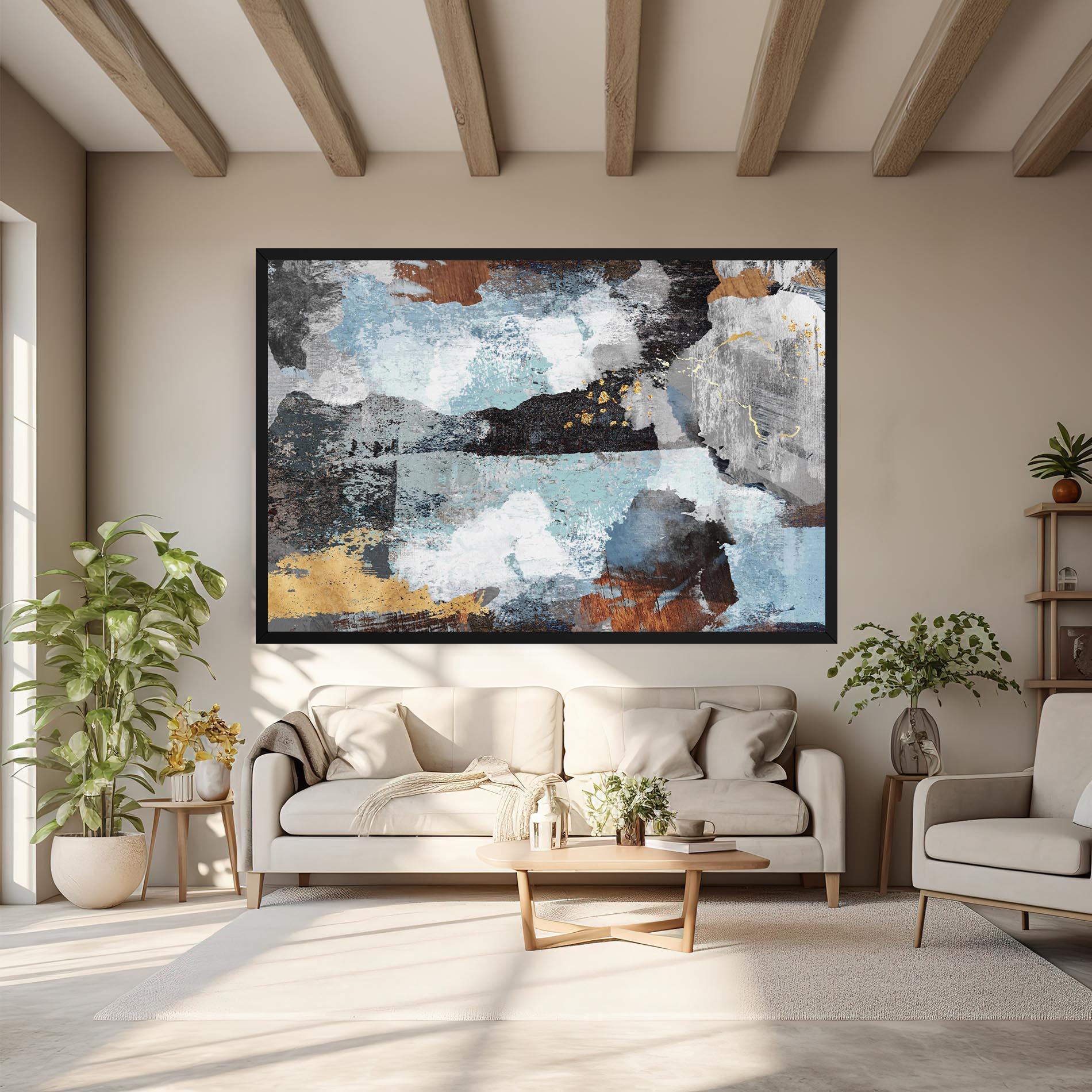 Tablou Canvas Gold Little Points mockup 6