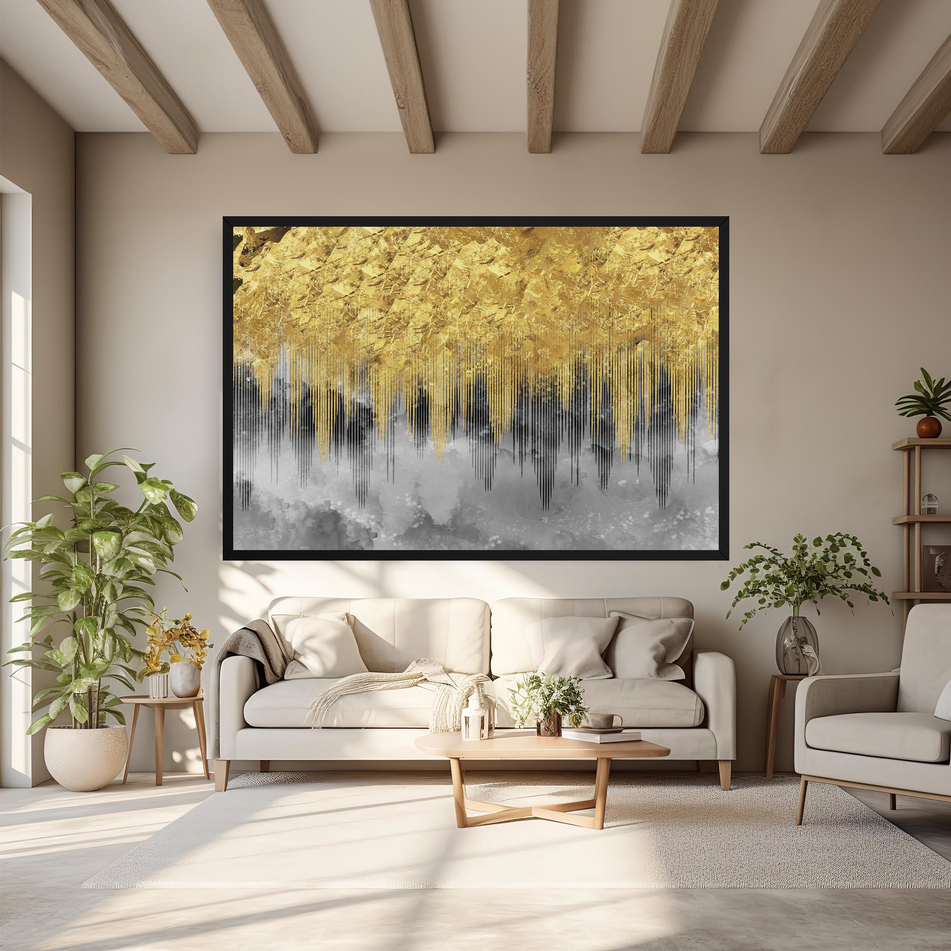 Tablou Canvas Golden Grey mockup 6