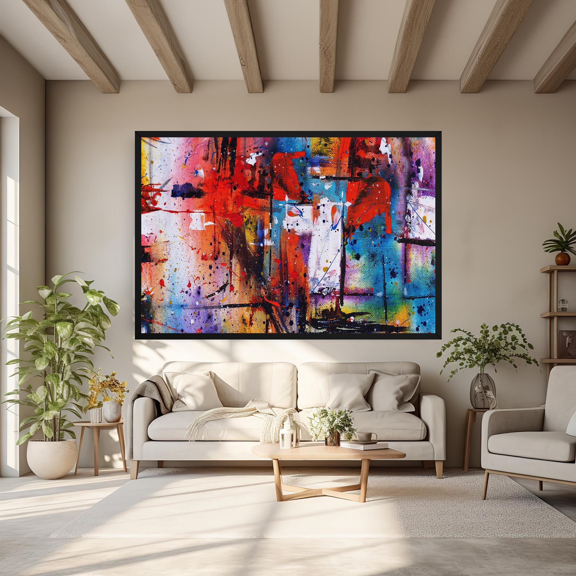 Tablou Canvas Hand Drawn Painting mockup 6