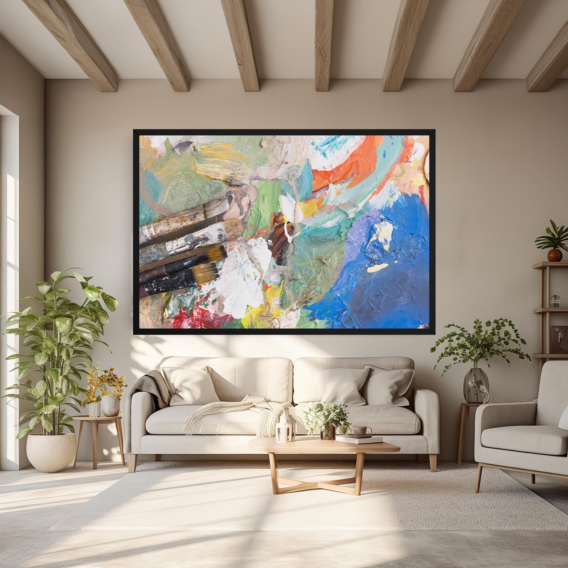 Messy Paint Brushes mockup 6