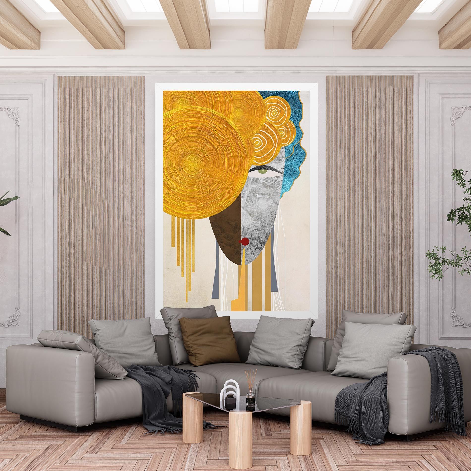 Abstract Grey Face 1 mockup 6