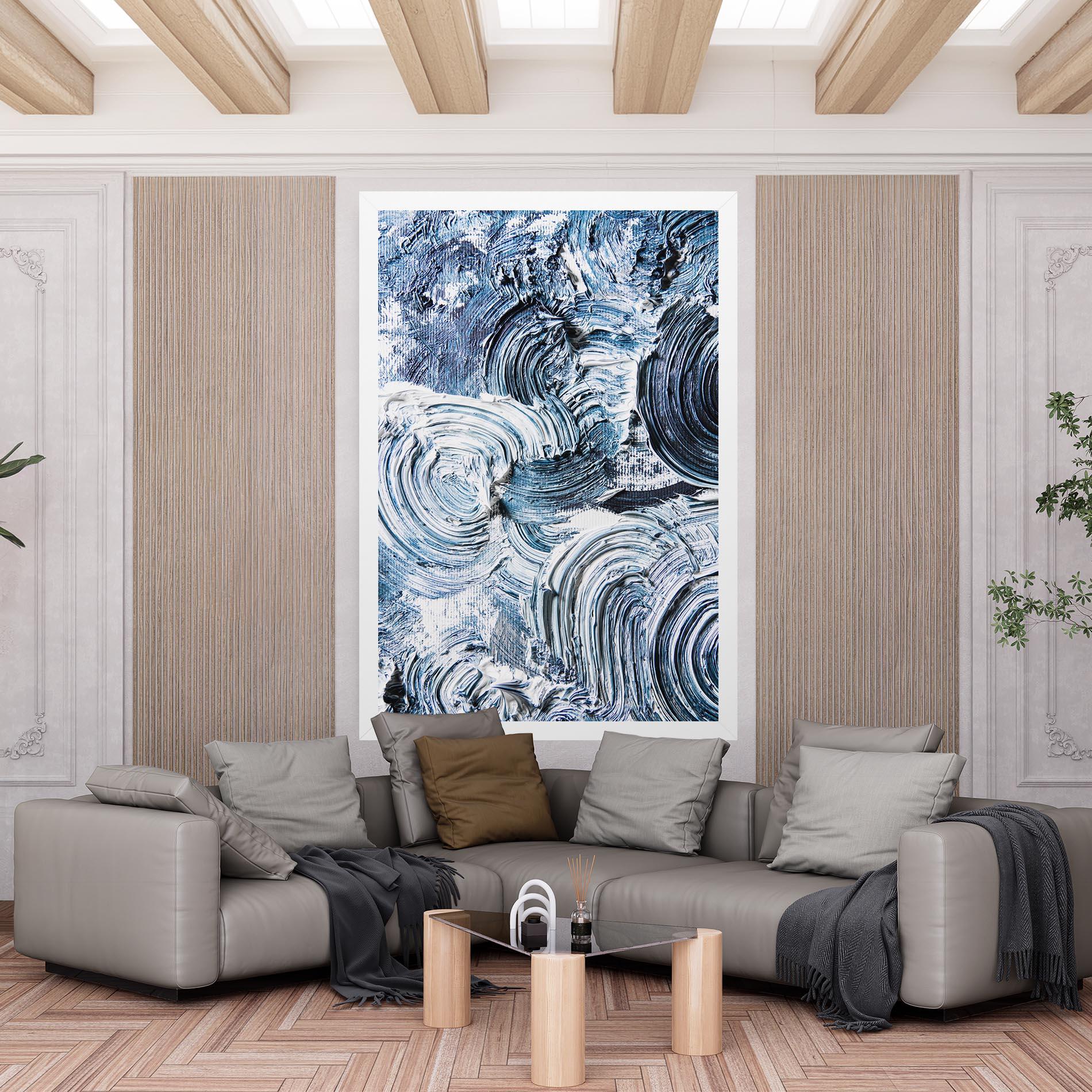 Tablou Canvas Cream Textured Painting mockup 6