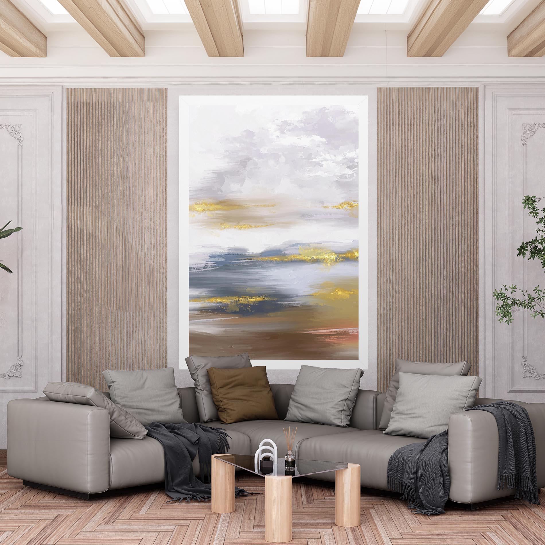 Tablou Canvas Messy Gold Art mockup 6