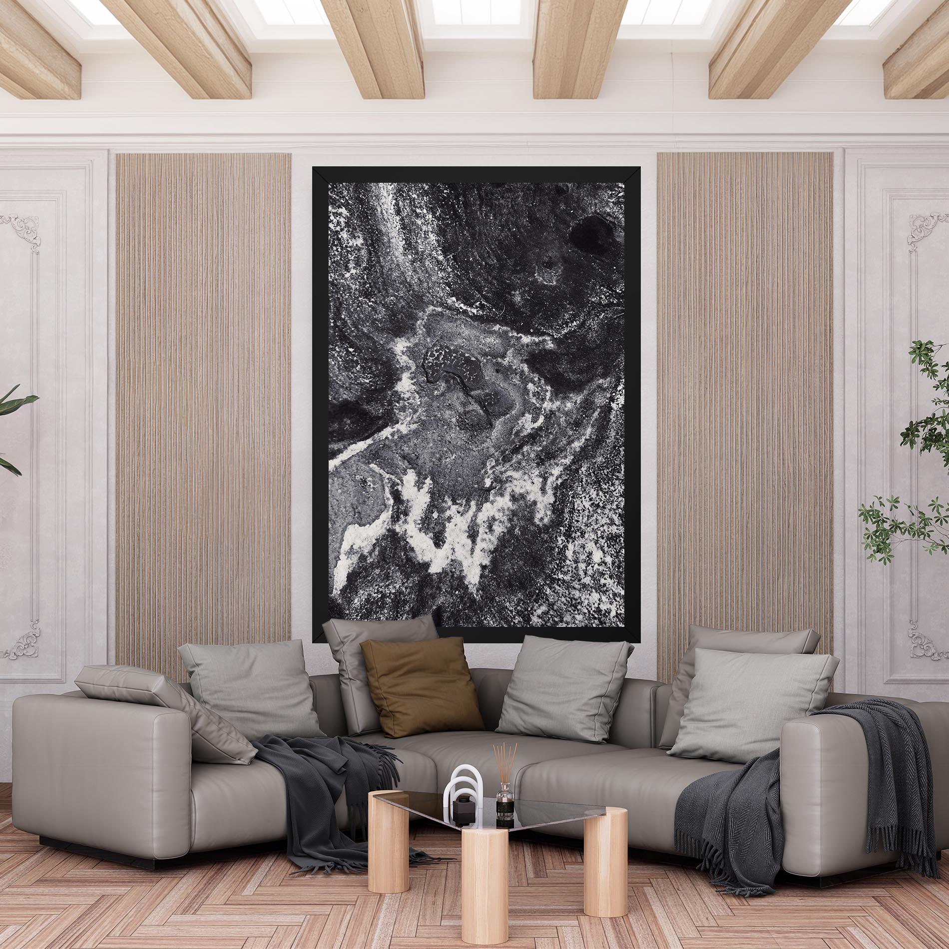 Tablou Canvas Black And White Abstract mockup 6