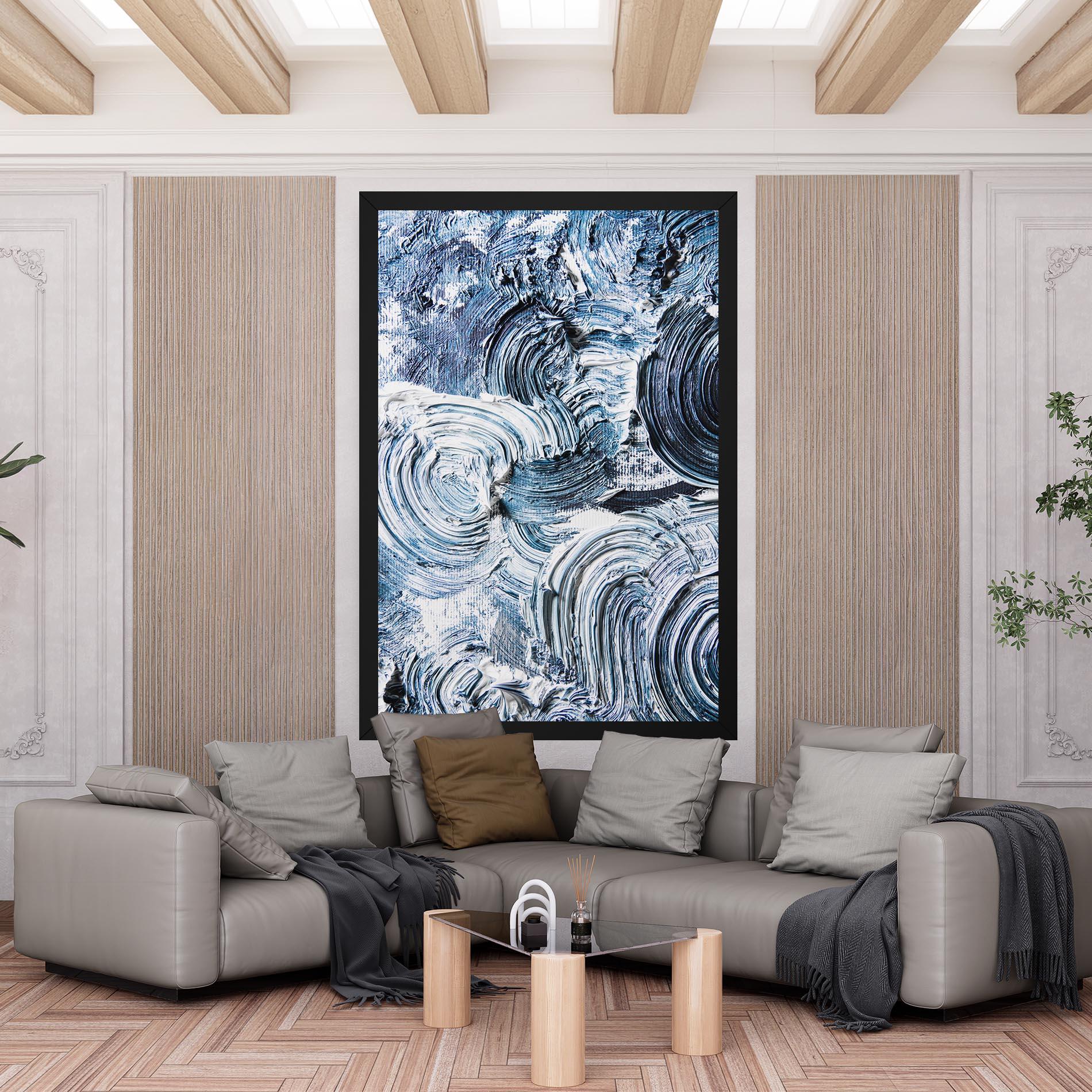 Tablou Canvas Cream Textured Painting mockup 6