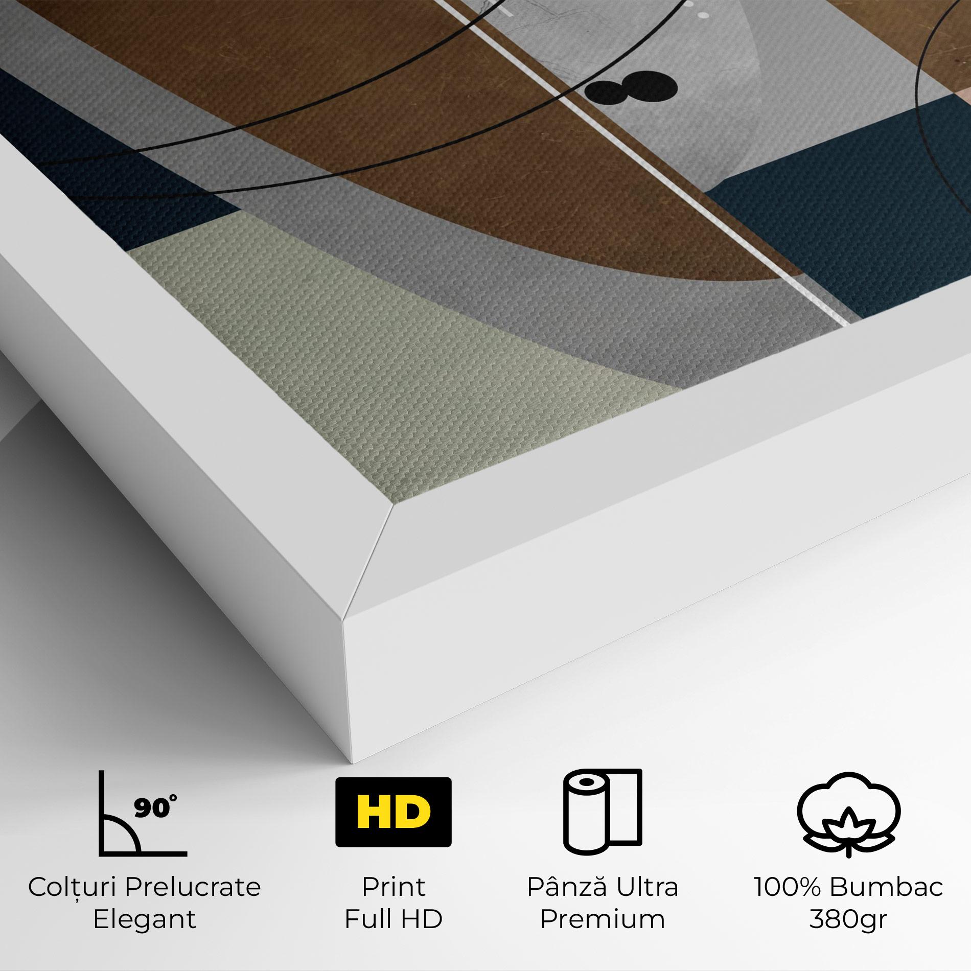 Tablou Canvas Abstract Brown Face mockup 4