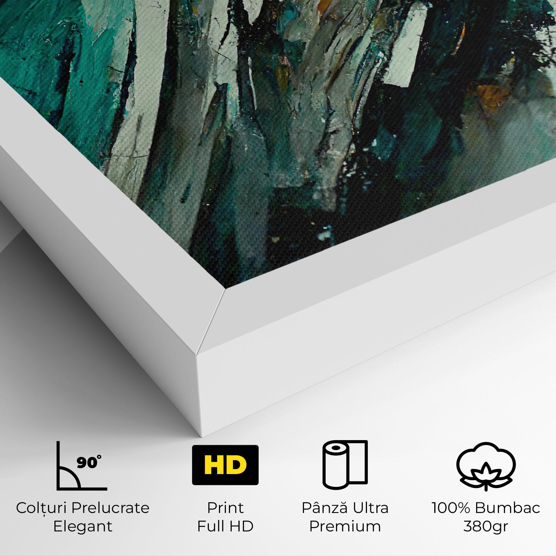 Tablou Canvas Abstract Green Artwork mockup 4