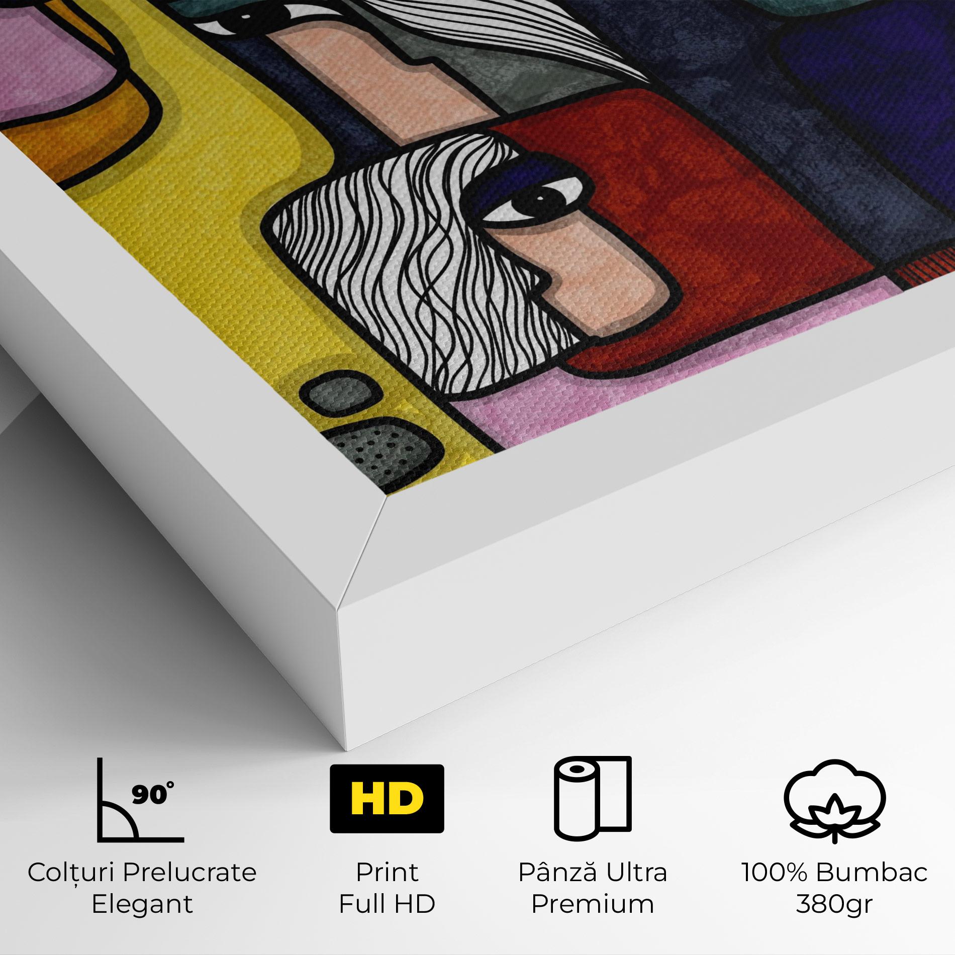 Tablou Canvas Abstract Looking Eyes mockup 4