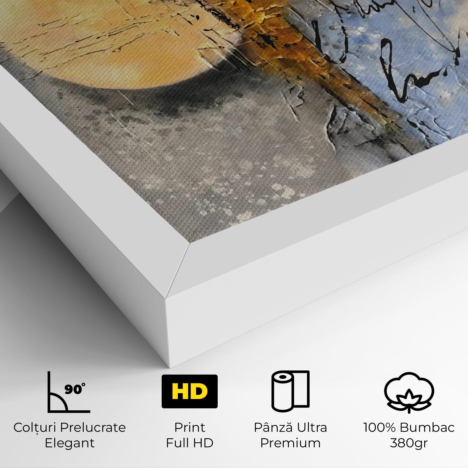 Tablou Canvas Abstract Moons mockup 4