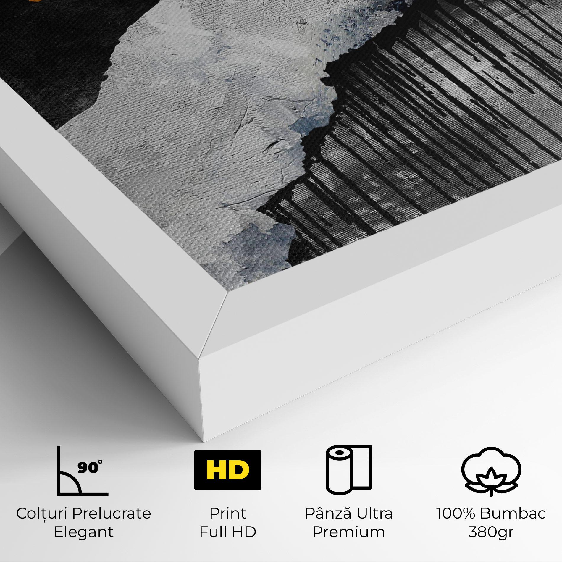 Tablou Canvas Black Paint Flowing mockup 4