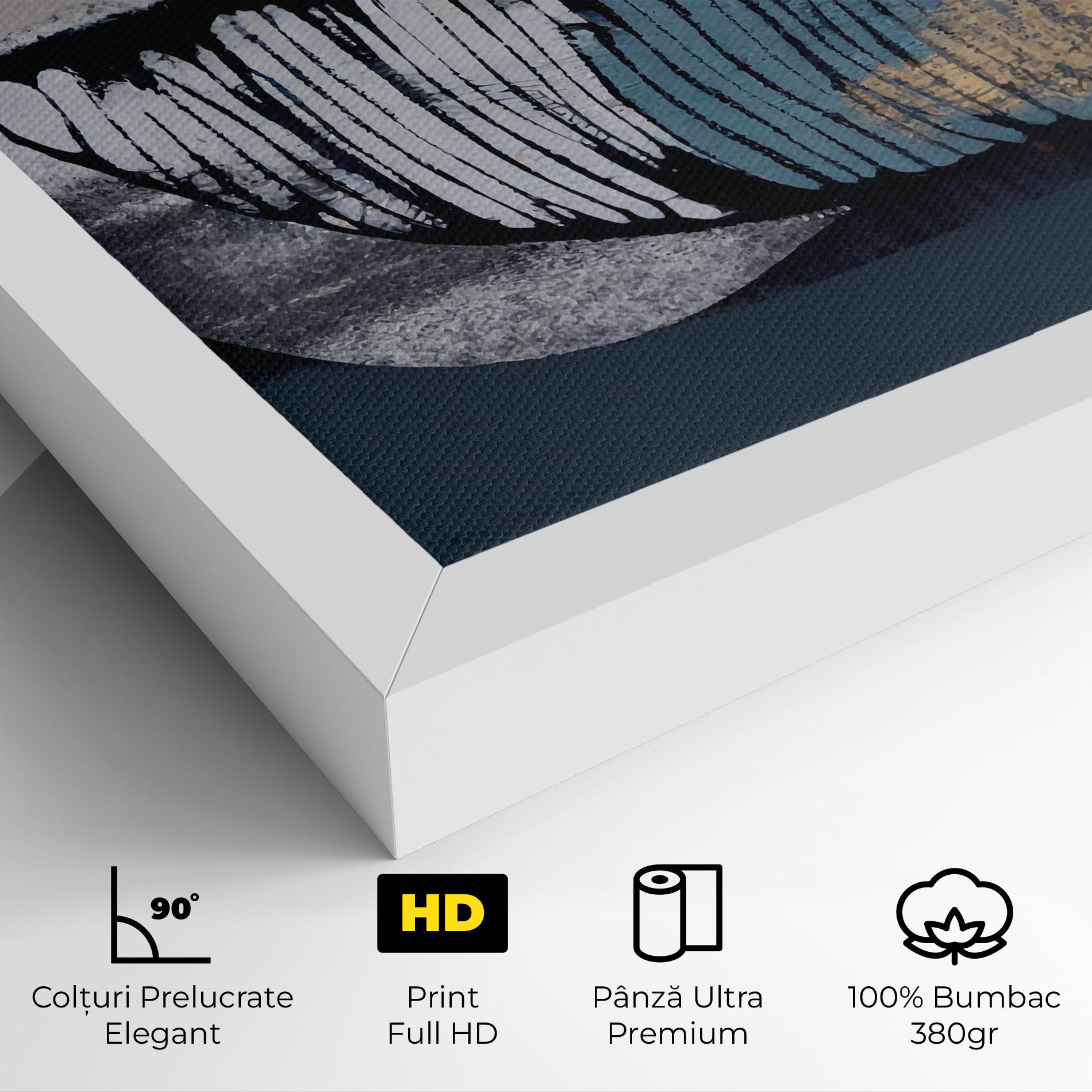 Tablou Canvas Blue Feather mockup 4