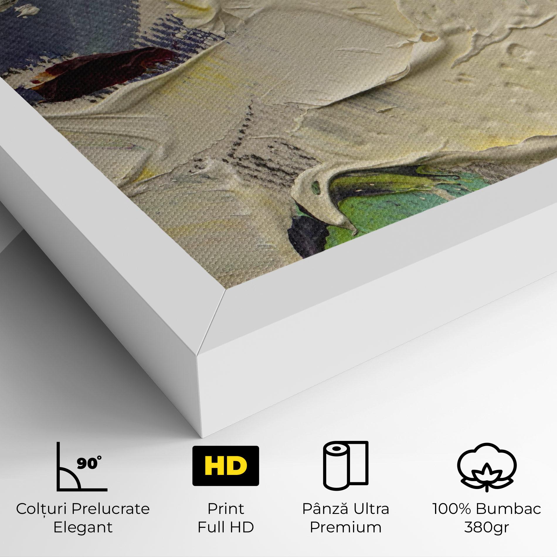 Tablou Canvas Closeup Oil Painting mockup 4