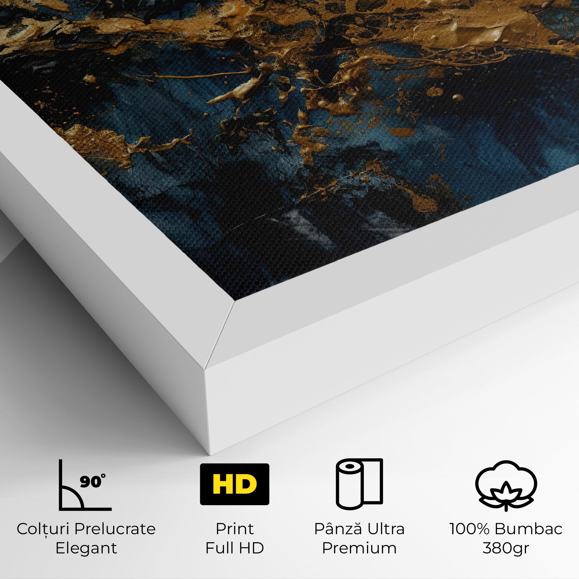 Tablou Canvas Gold Explosion mockup 4