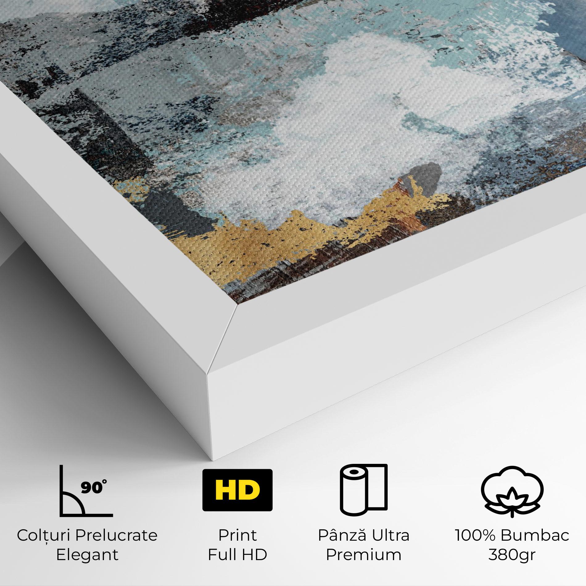 Tablou Canvas Gold Little Points mockup 4