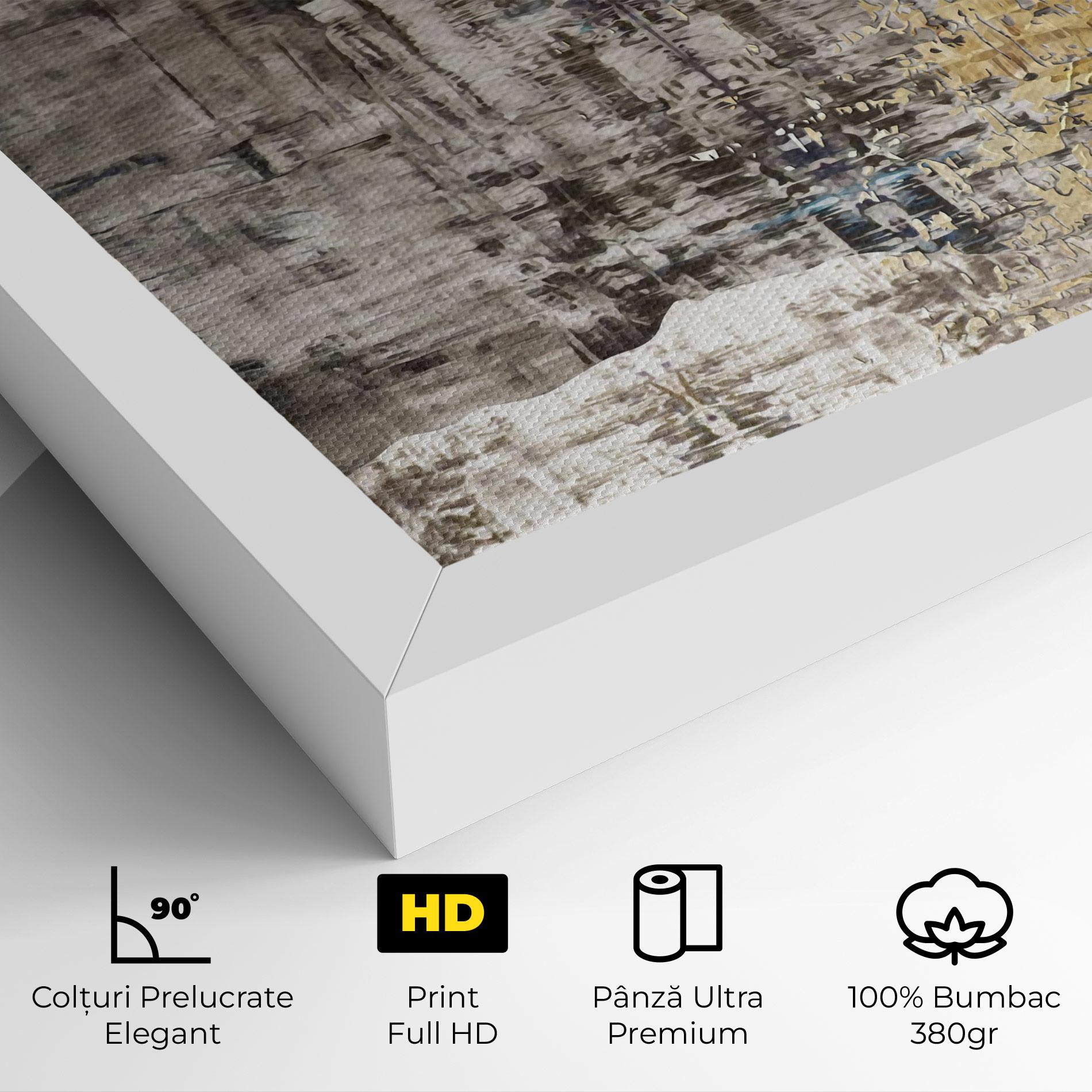 Tablou Canvas Gold Oil Paint mockup 4