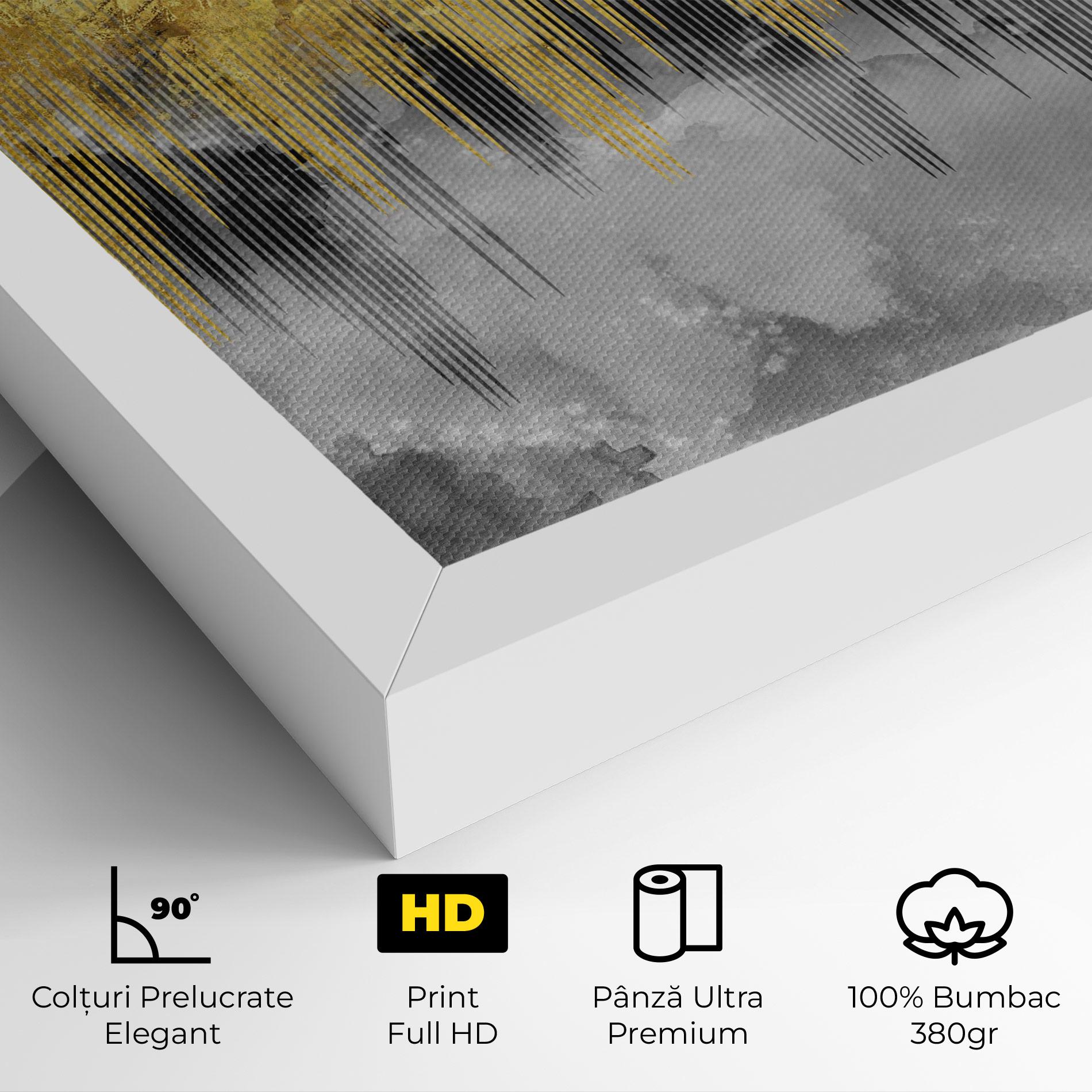 Tablou Canvas Golden Grey mockup 4