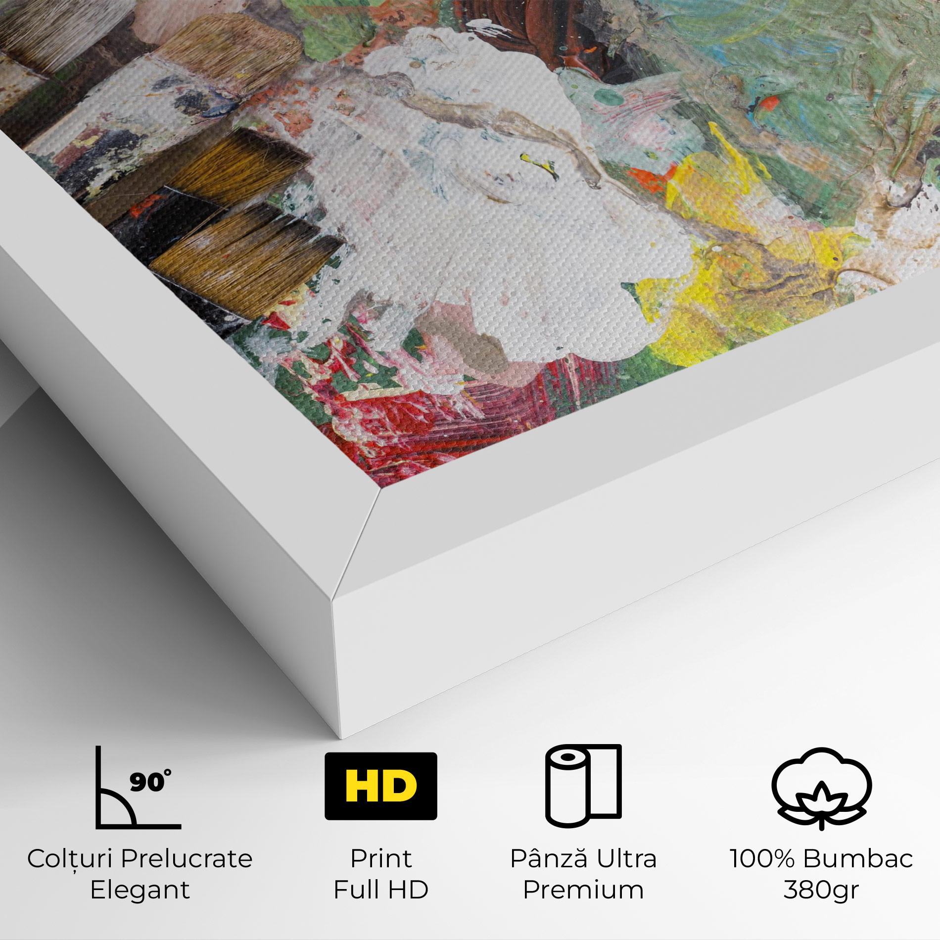 Tablou Canvas Messy Paint Brushes Copie mockup 4