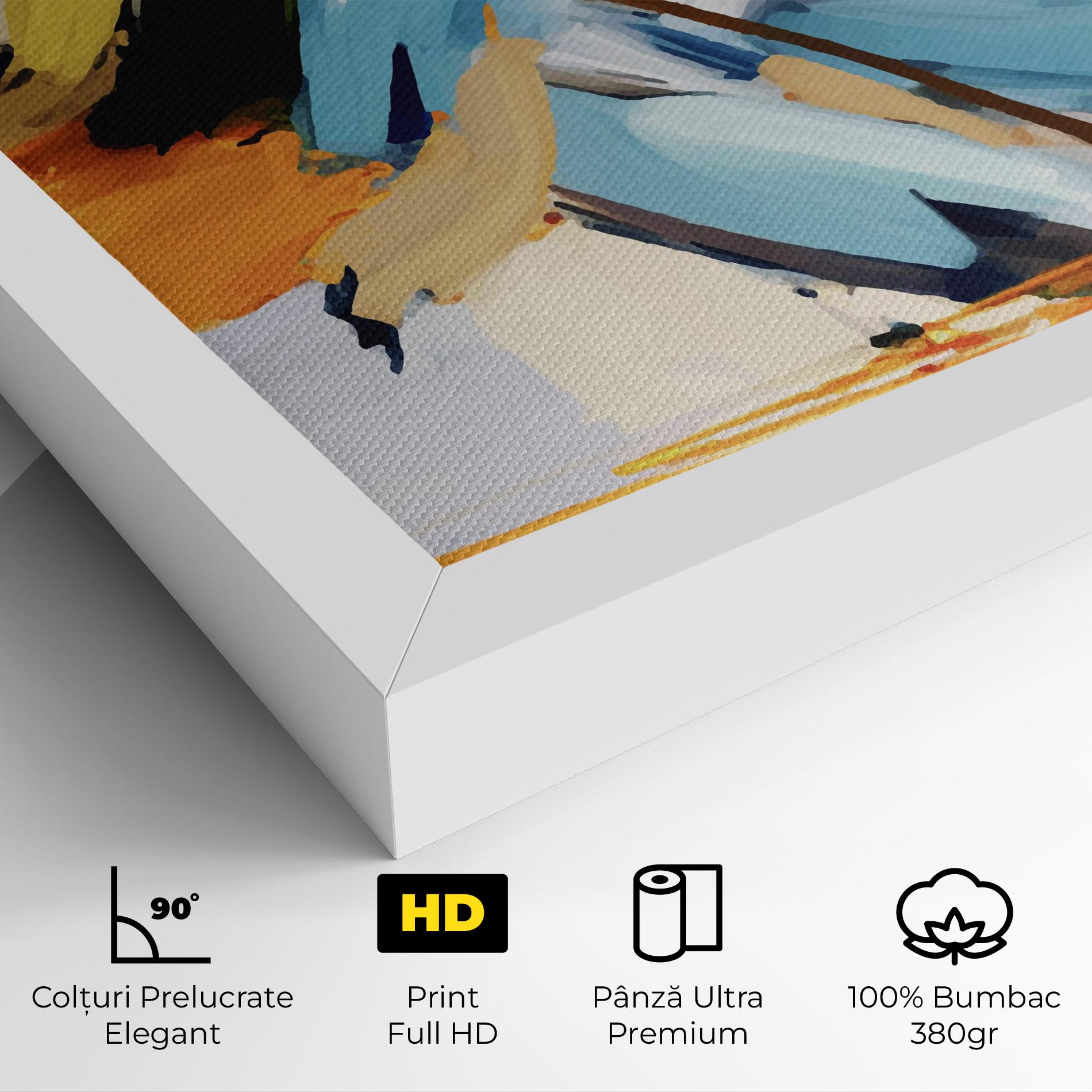 Tablou Canvas Orange Blue Art mockup 4