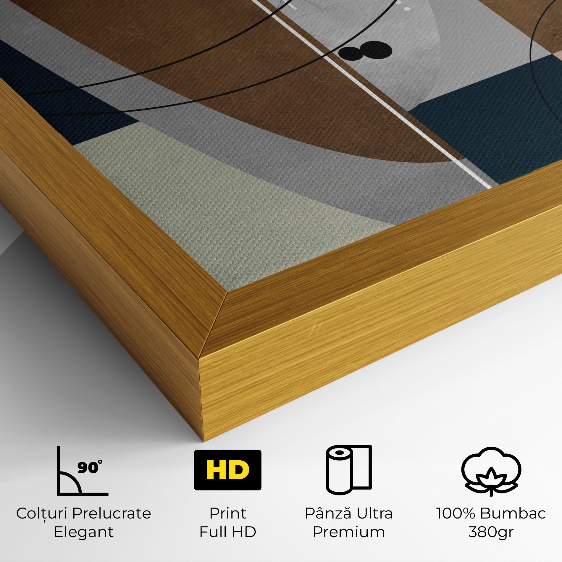 Tablou Canvas Abstract Brown Face mockup 4