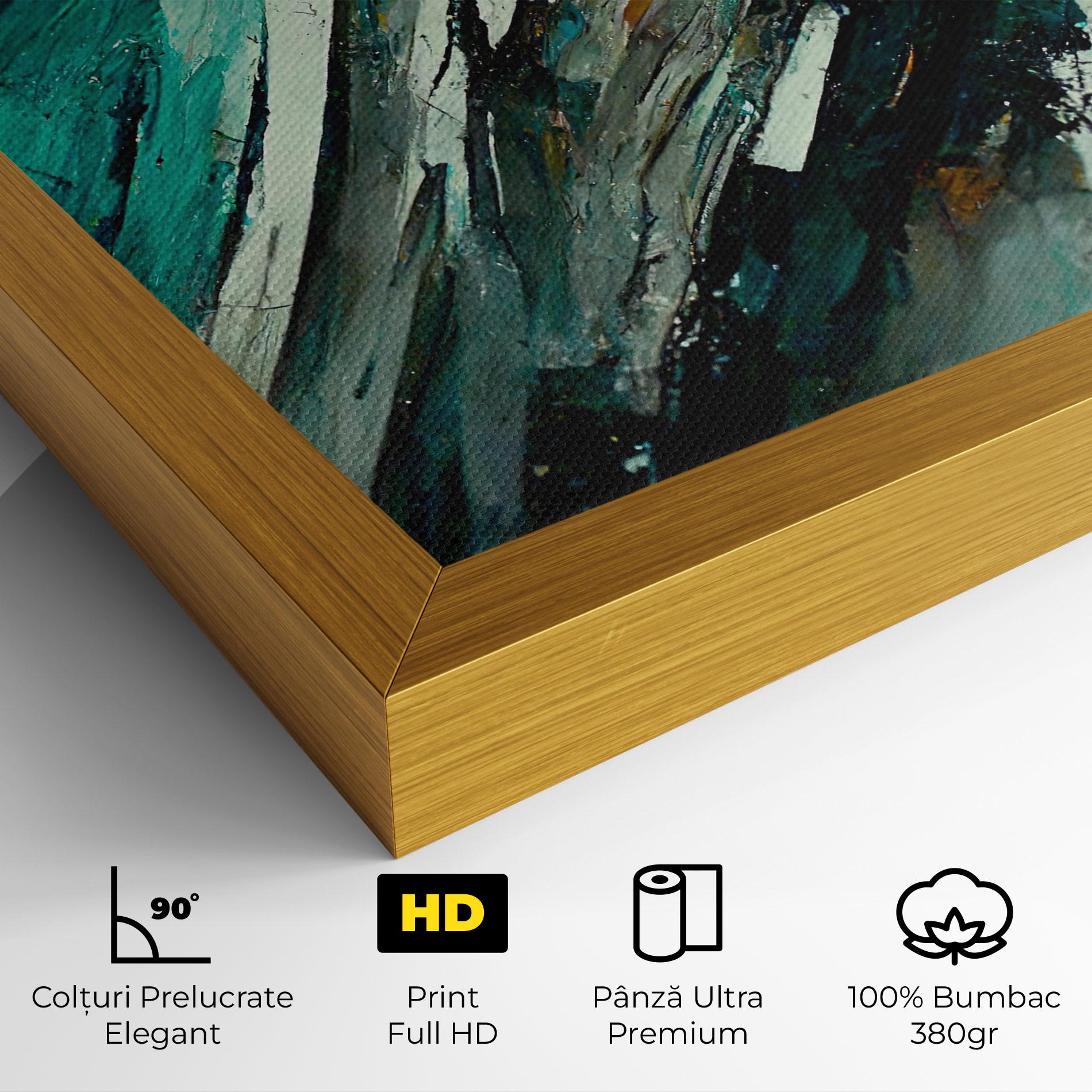 Tablou Canvas Abstract Green Artwork mockup 4