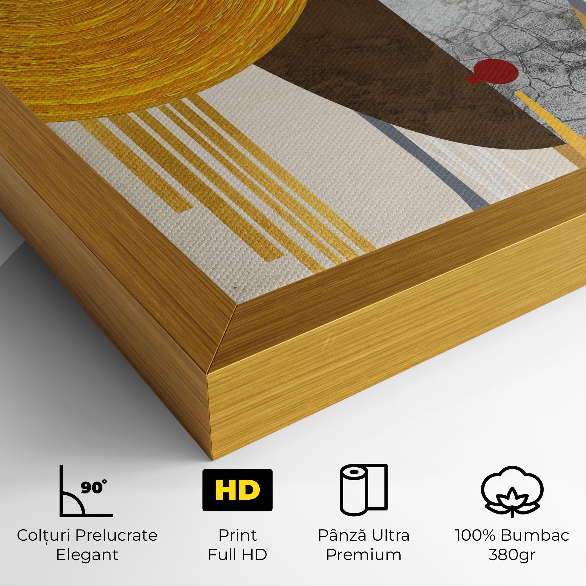 Tablou Canvas Abstract Grey Face 1 mockup 4