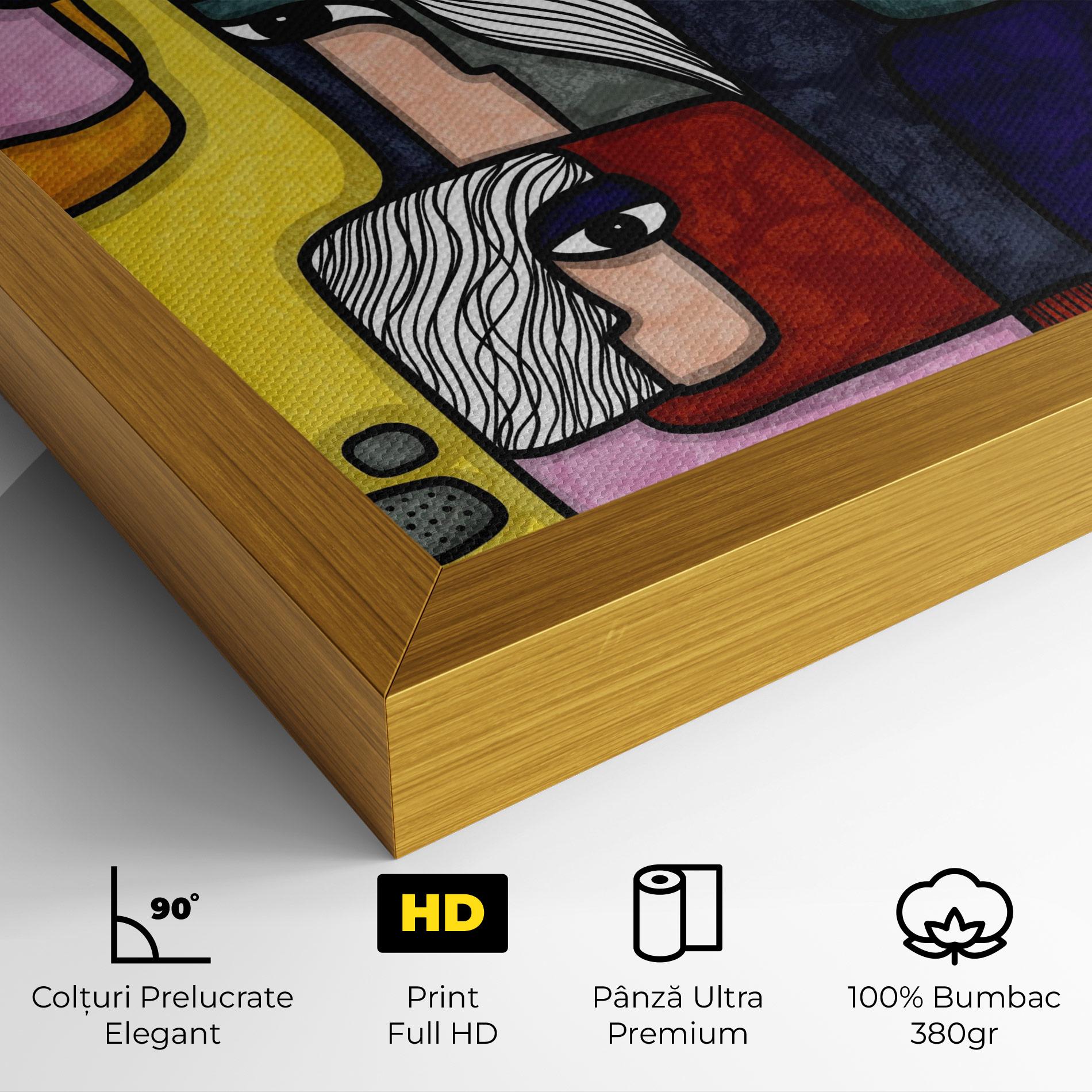 Tablou Canvas Abstract Looking Eyes mockup 4