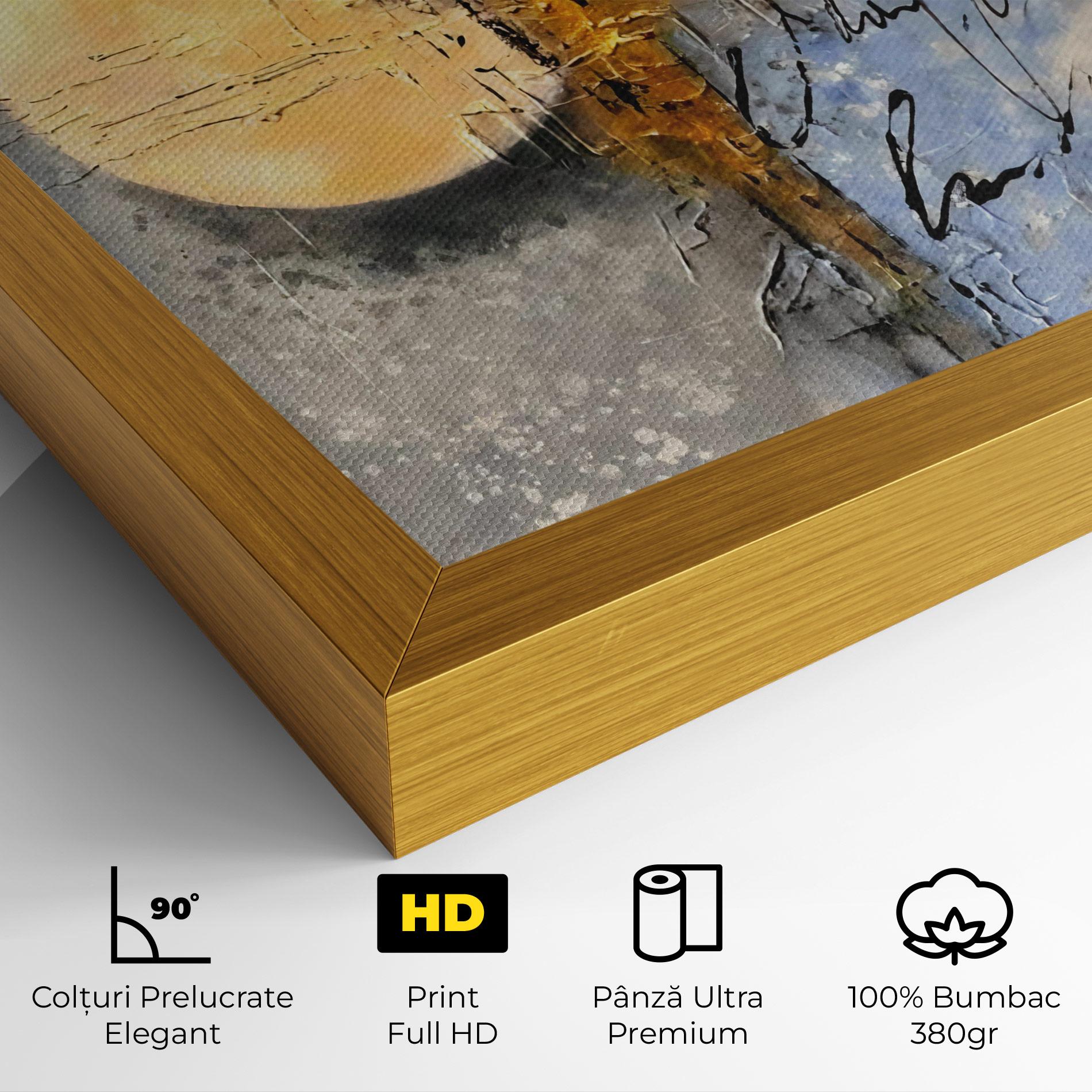 Tablou Canvas Abstract Moons mockup 4