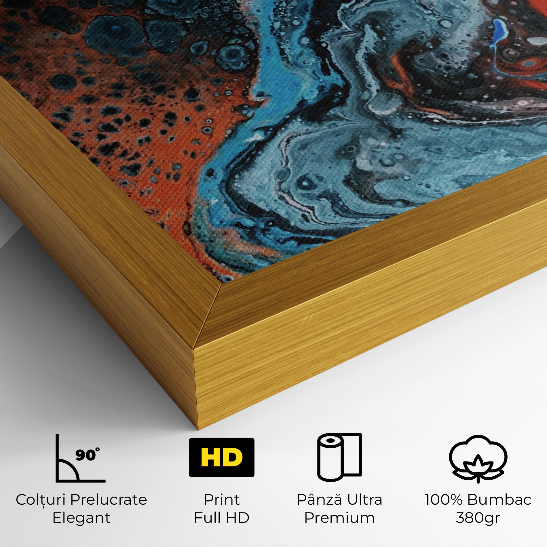 Tablou Canvas Abstract Turqoise Colors mockup 4
