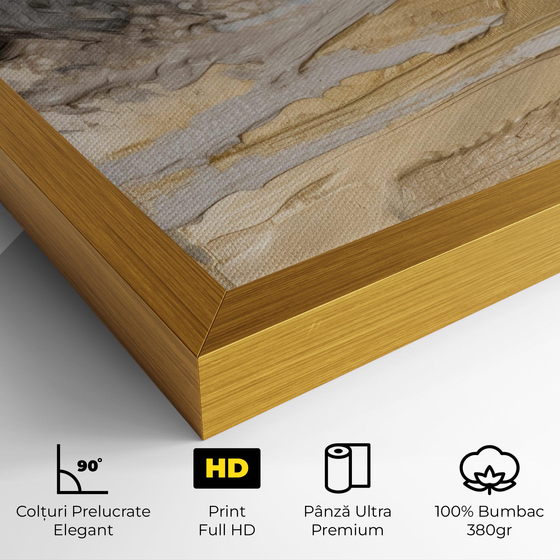 Tablou Canvas Abstract White Waves mockup 4