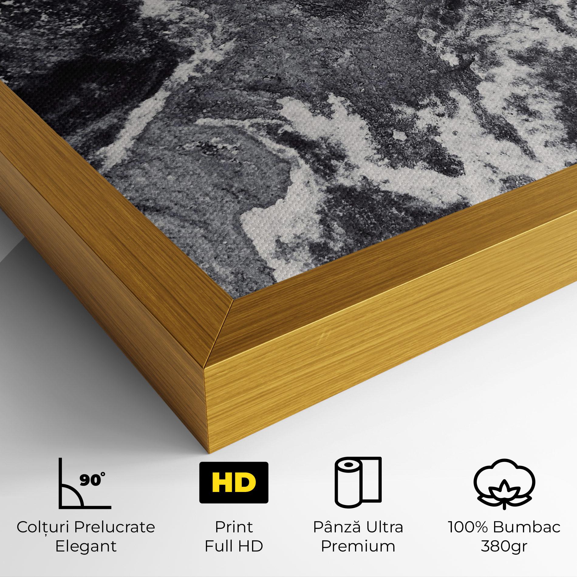 Tablou Canvas Black And White Abstract mockup 4