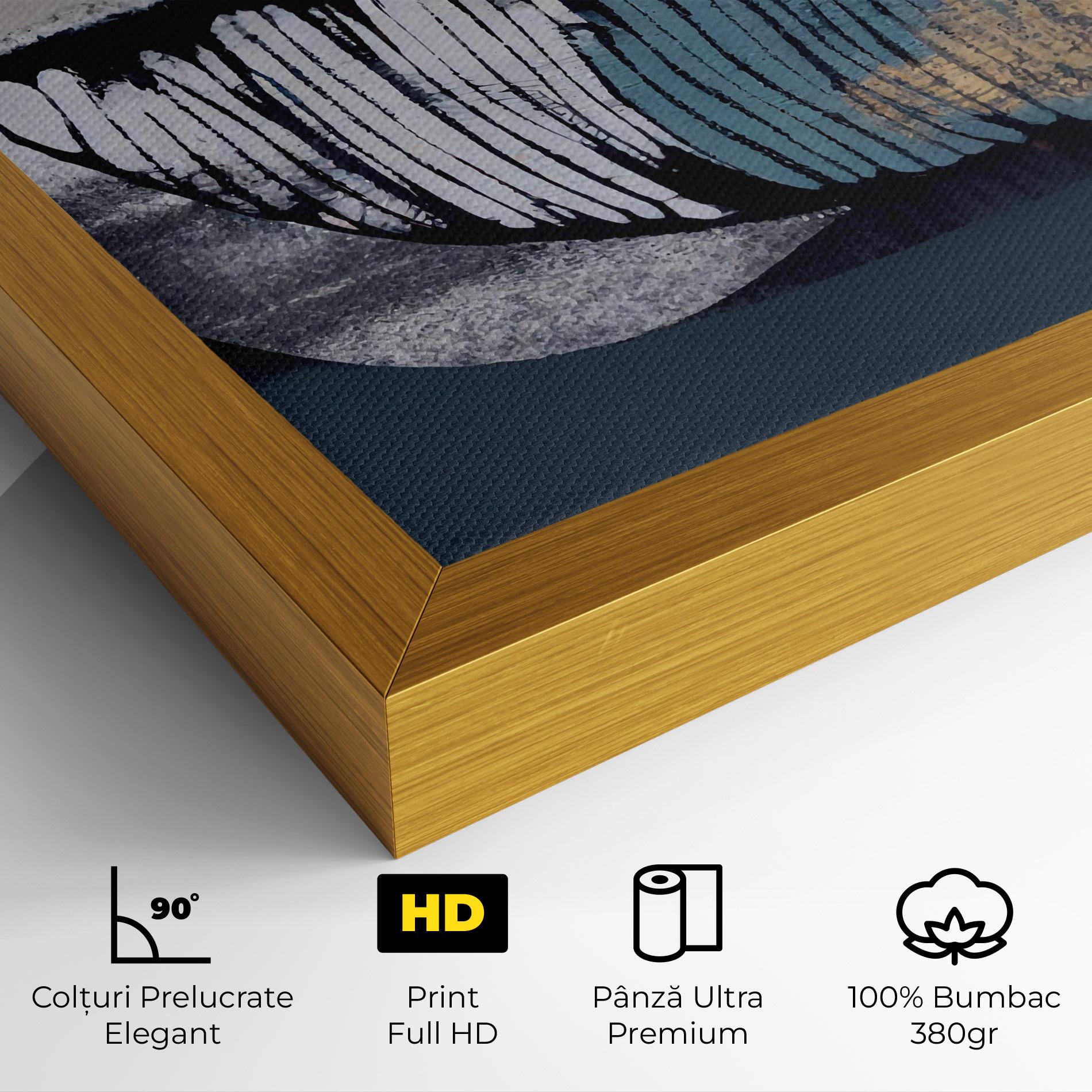 Tablou Canvas Blue Feather mockup 4