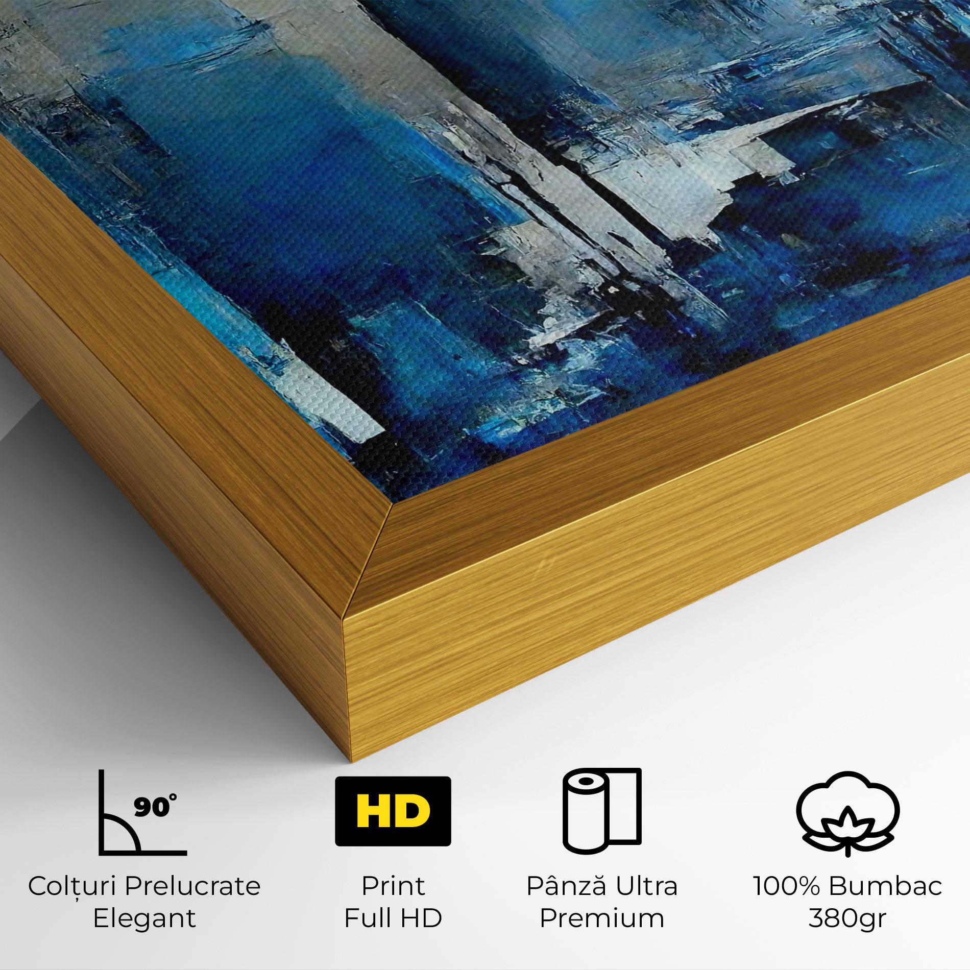 Tablou Canvas Blue Gray Color mockup 4