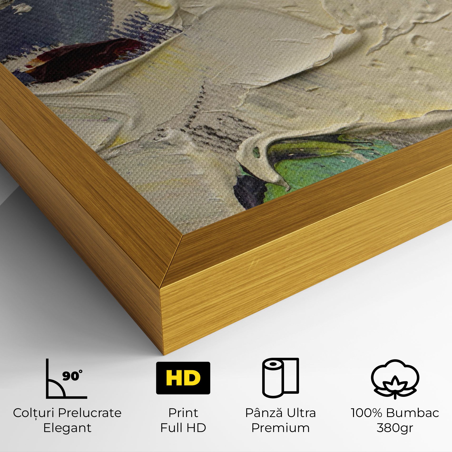 Closeup Oil Painting mockup 4