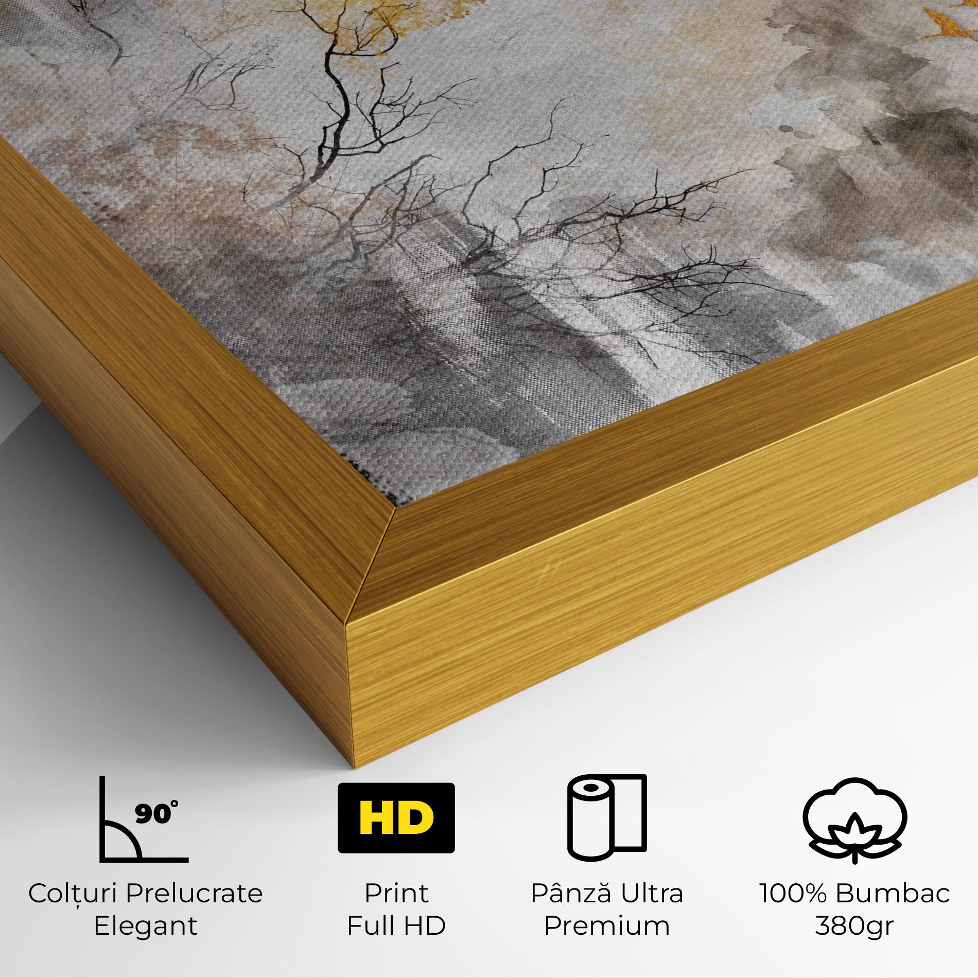 Gold Birds Flying mockup 4