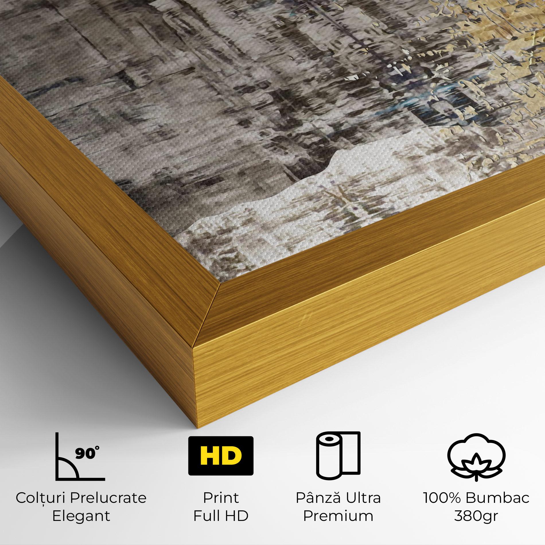 Tablou Canvas Gold Oil Paint mockup 4