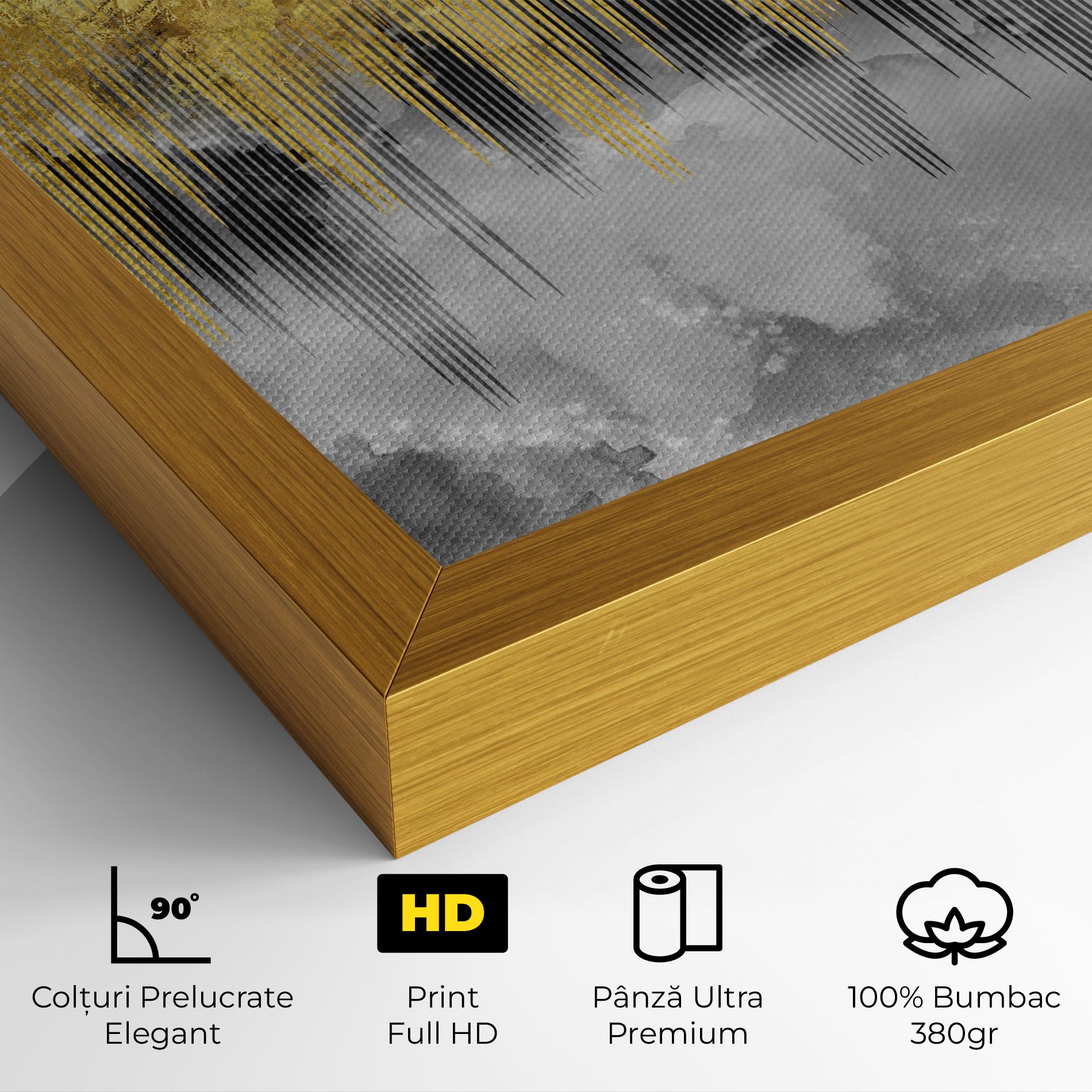 Tablou Canvas Golden Grey mockup 4