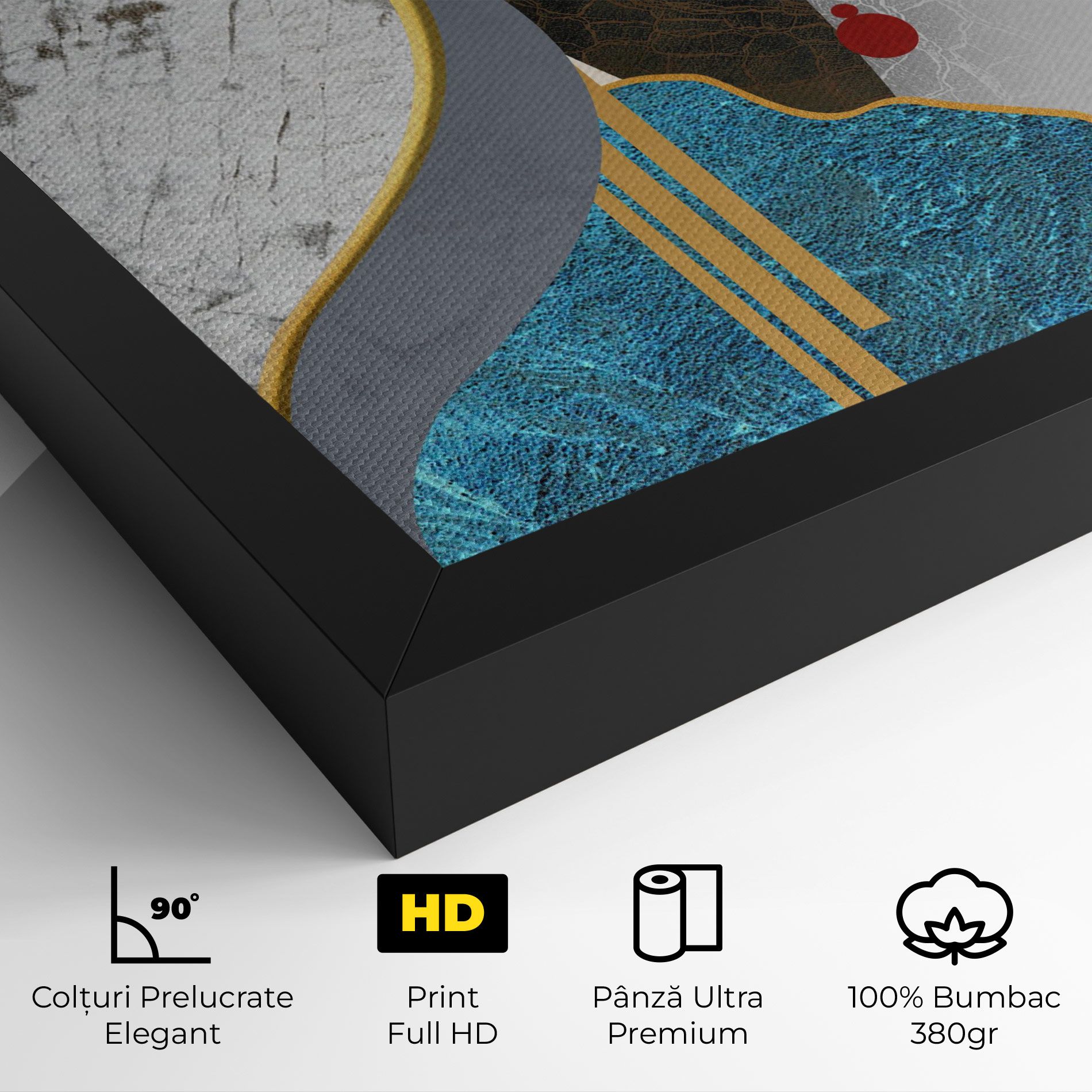 Abstract Blue Face mockup 4