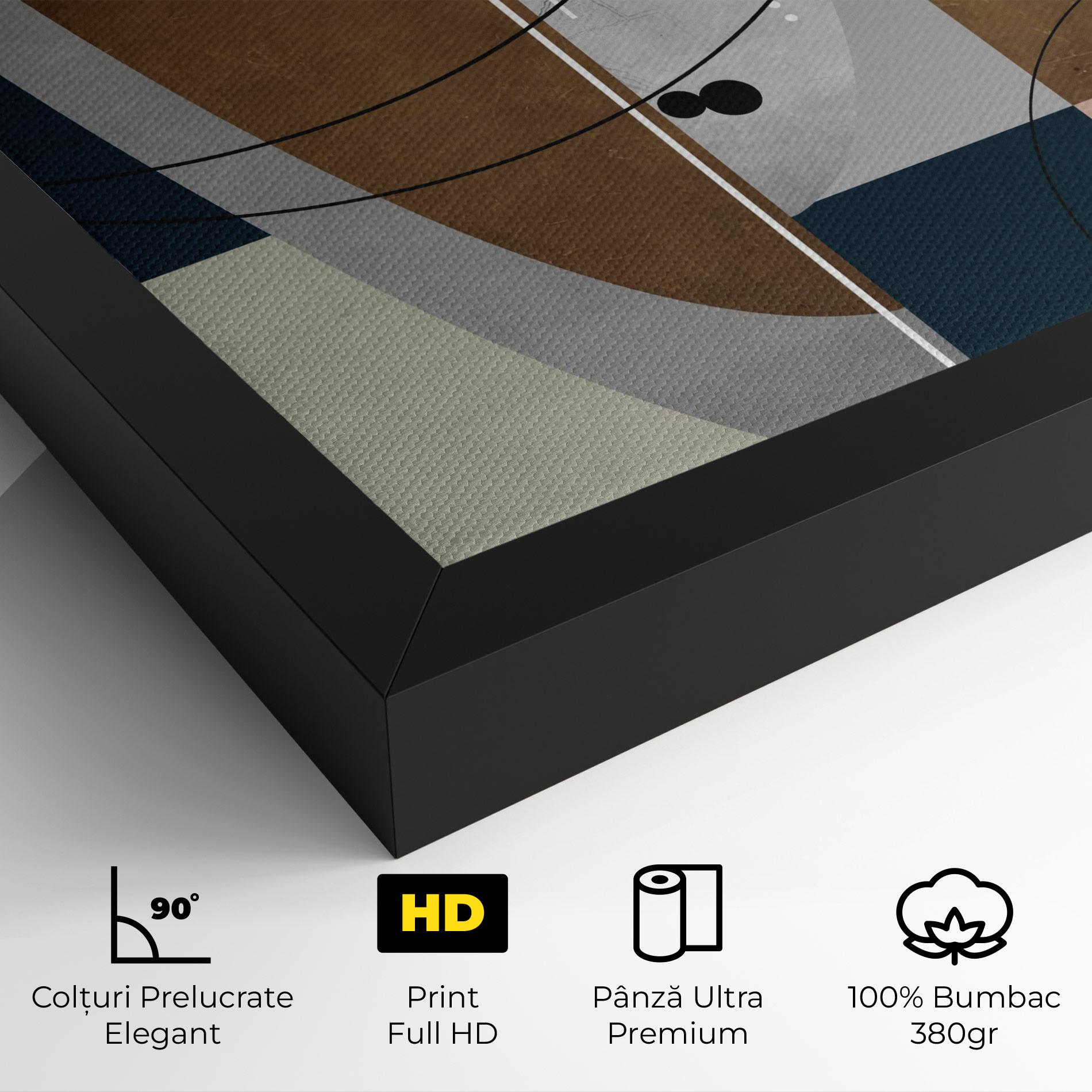 Tablou Canvas Abstract Brown Face mockup 4