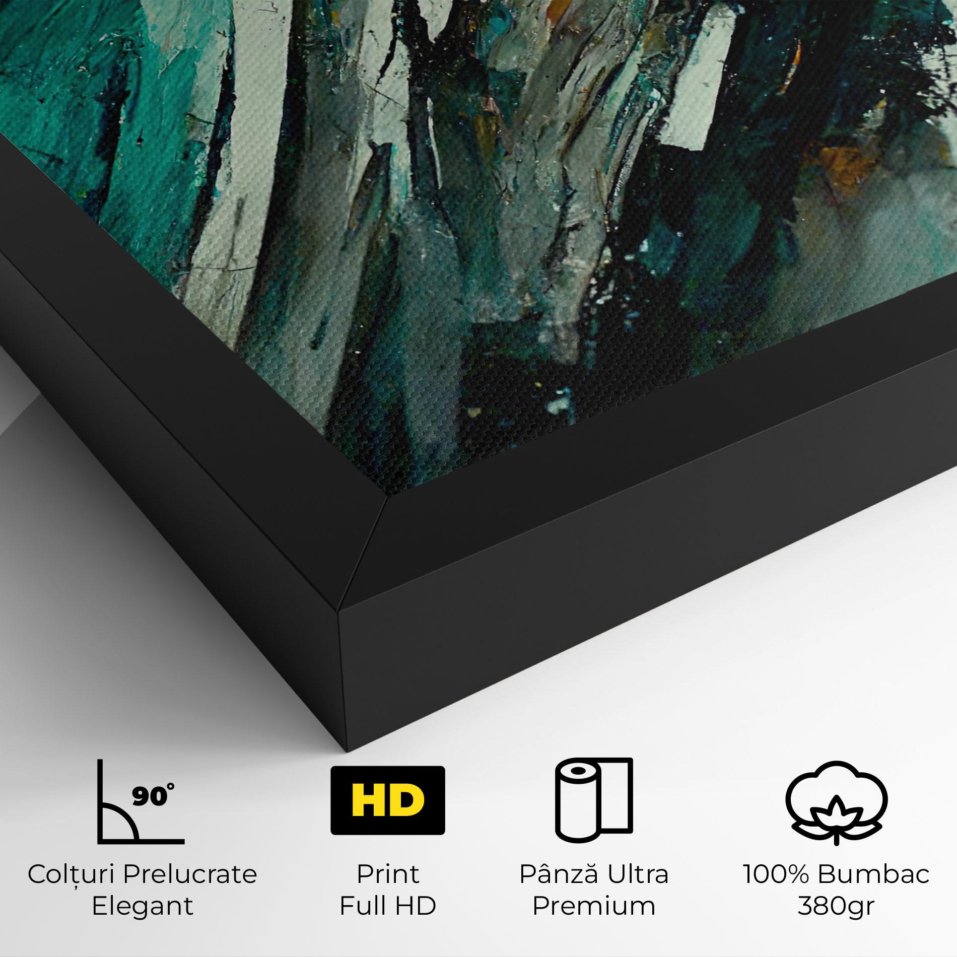 Tablou Canvas Abstract Green Artwork mockup 4