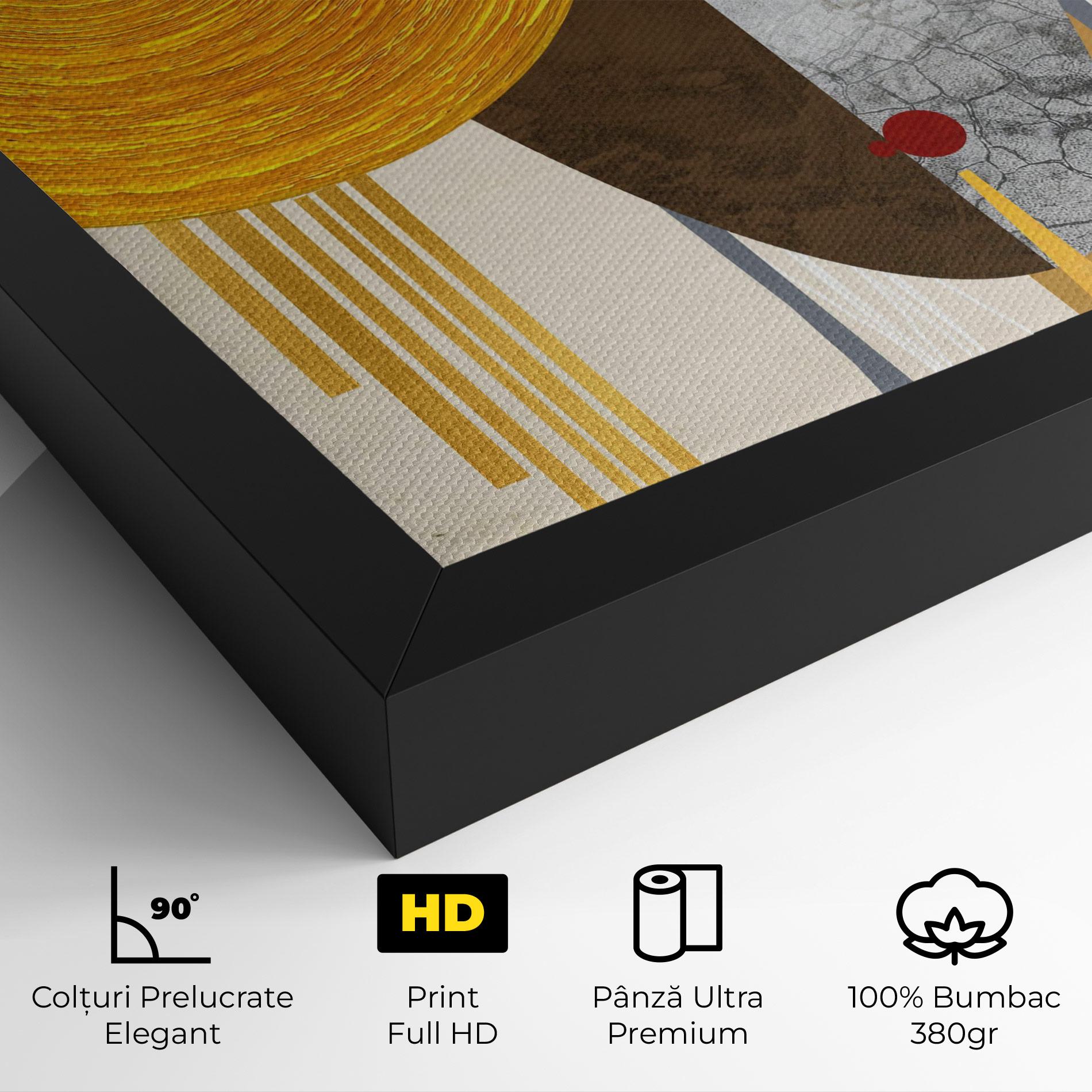 Tablou Canvas Abstract Grey Face 1 mockup 4