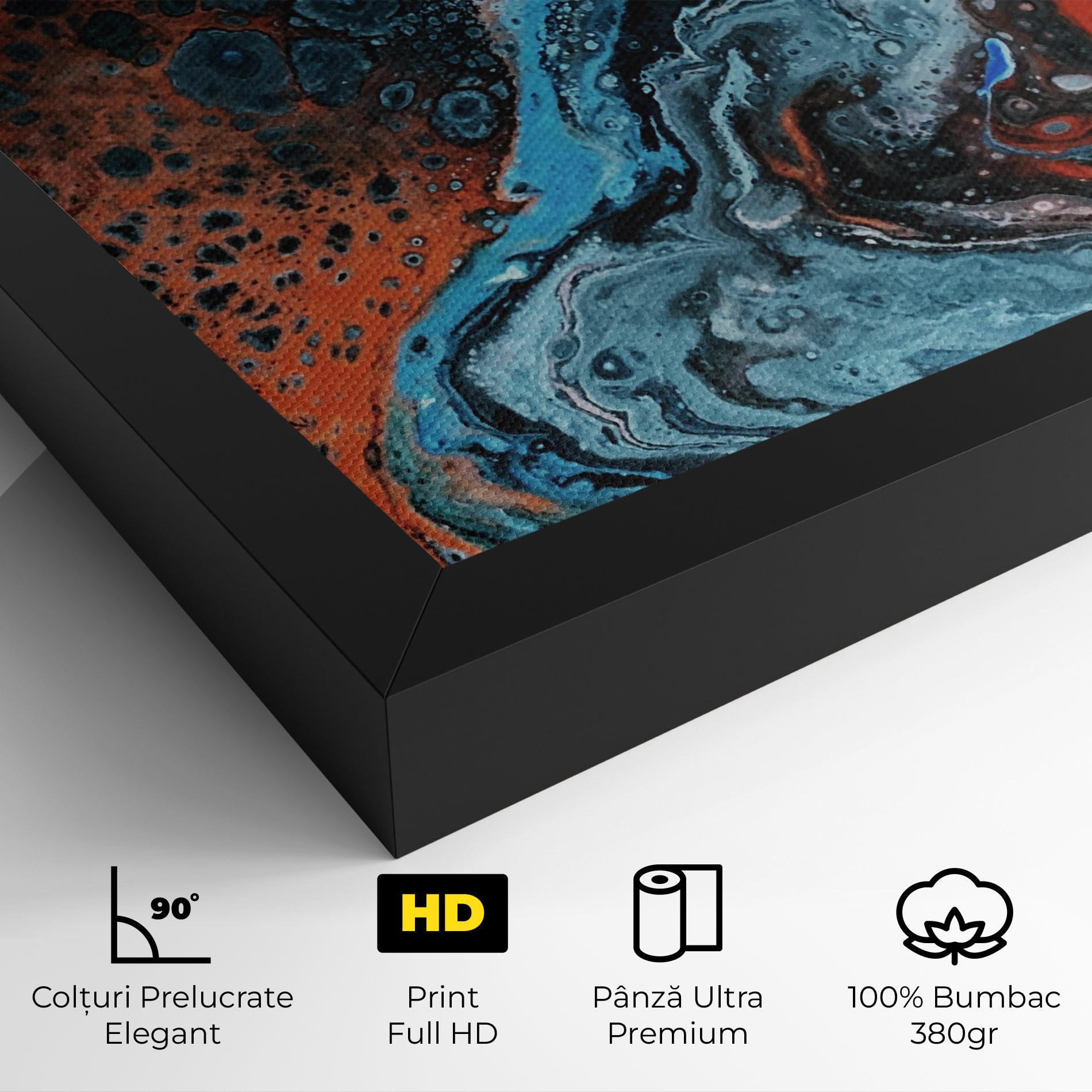 Tablou Canvas Abstract Turqoise Colors mockup 4