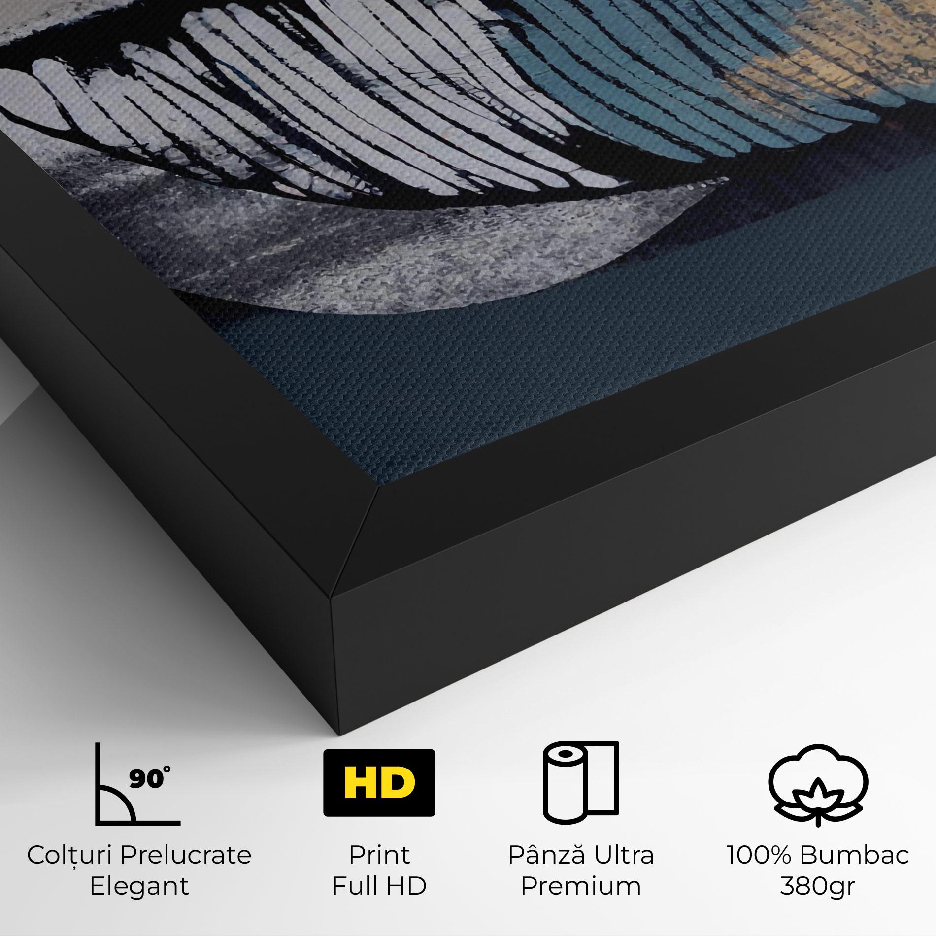 Tablou Canvas Blue Feather mockup 4