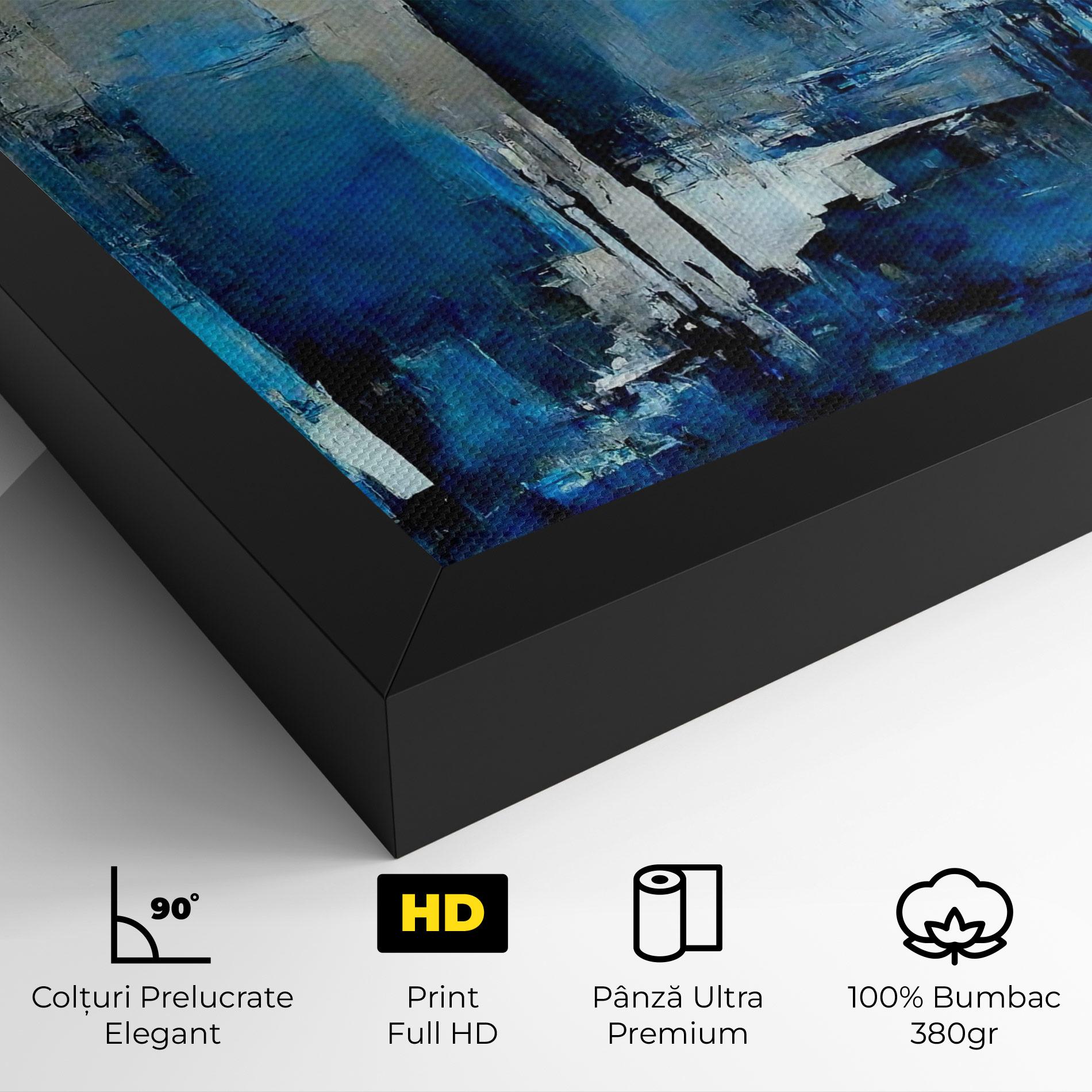 Tablou Canvas Blue Gray Color mockup 4