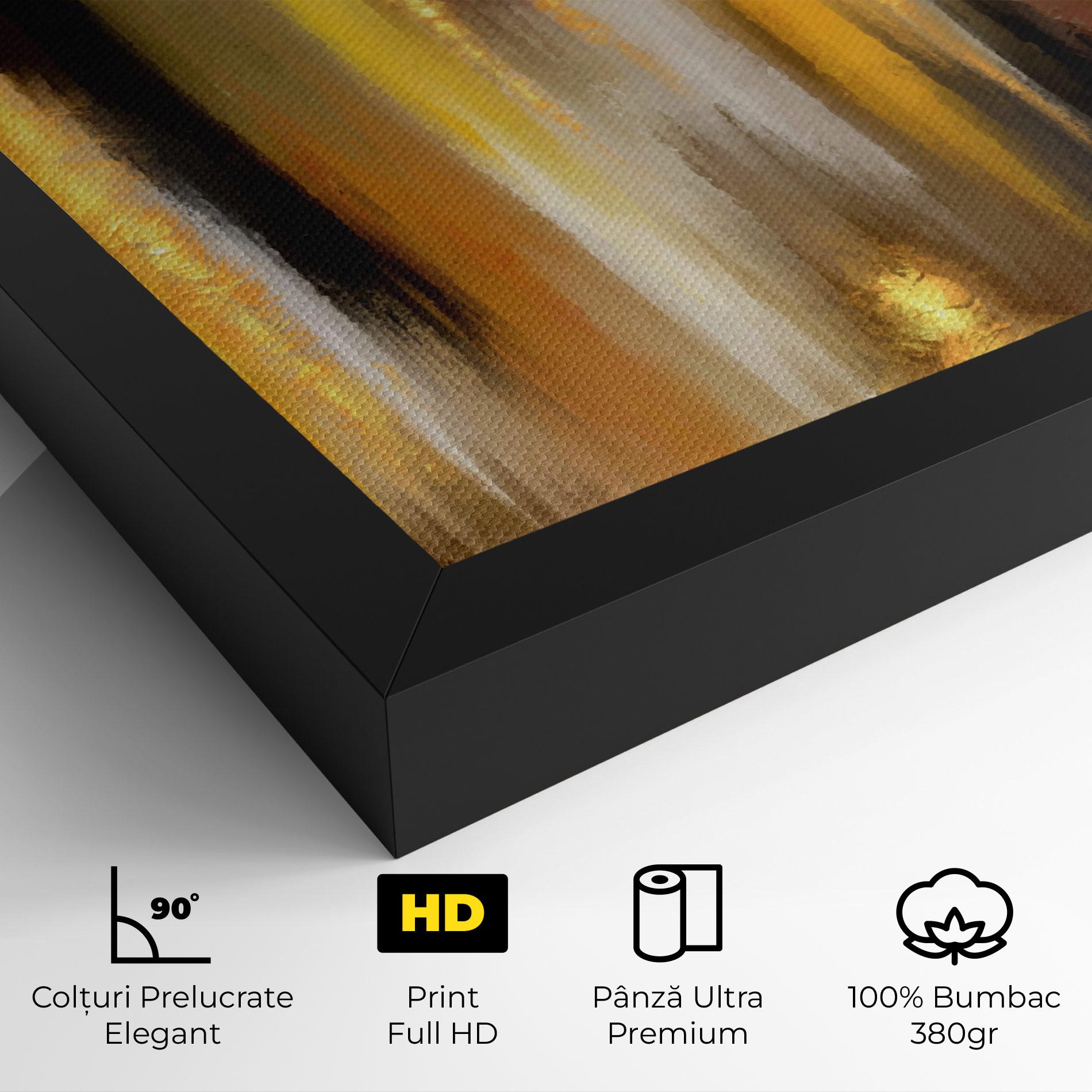 Tablou Canvas Golden Brown Art mockup 4